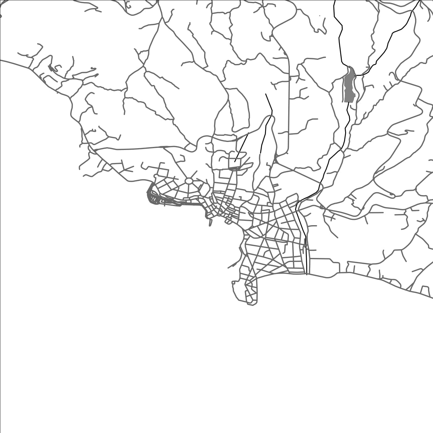 ROAD MAP OF TÍNOS, GREECE BY MAPAKES