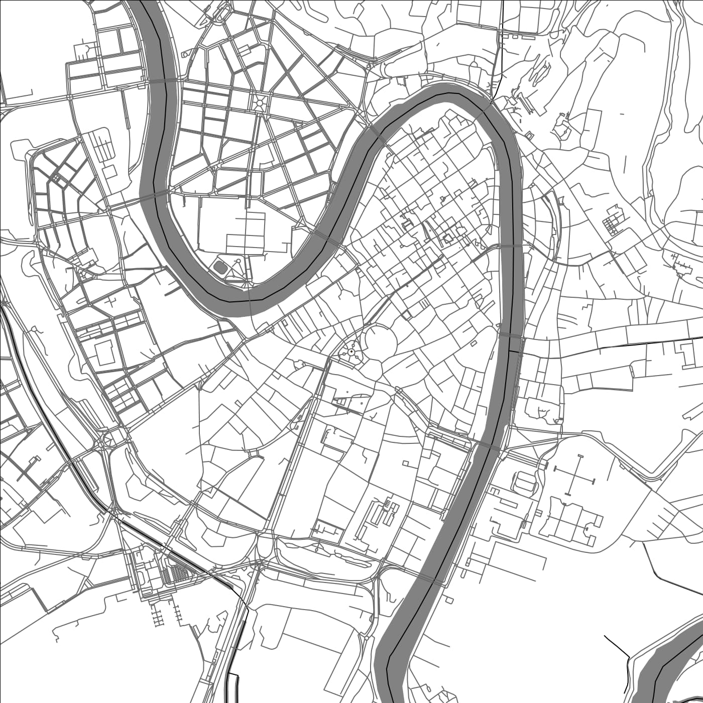 ROAD MAP OF VERONA, ITALY BY MAPBAKES