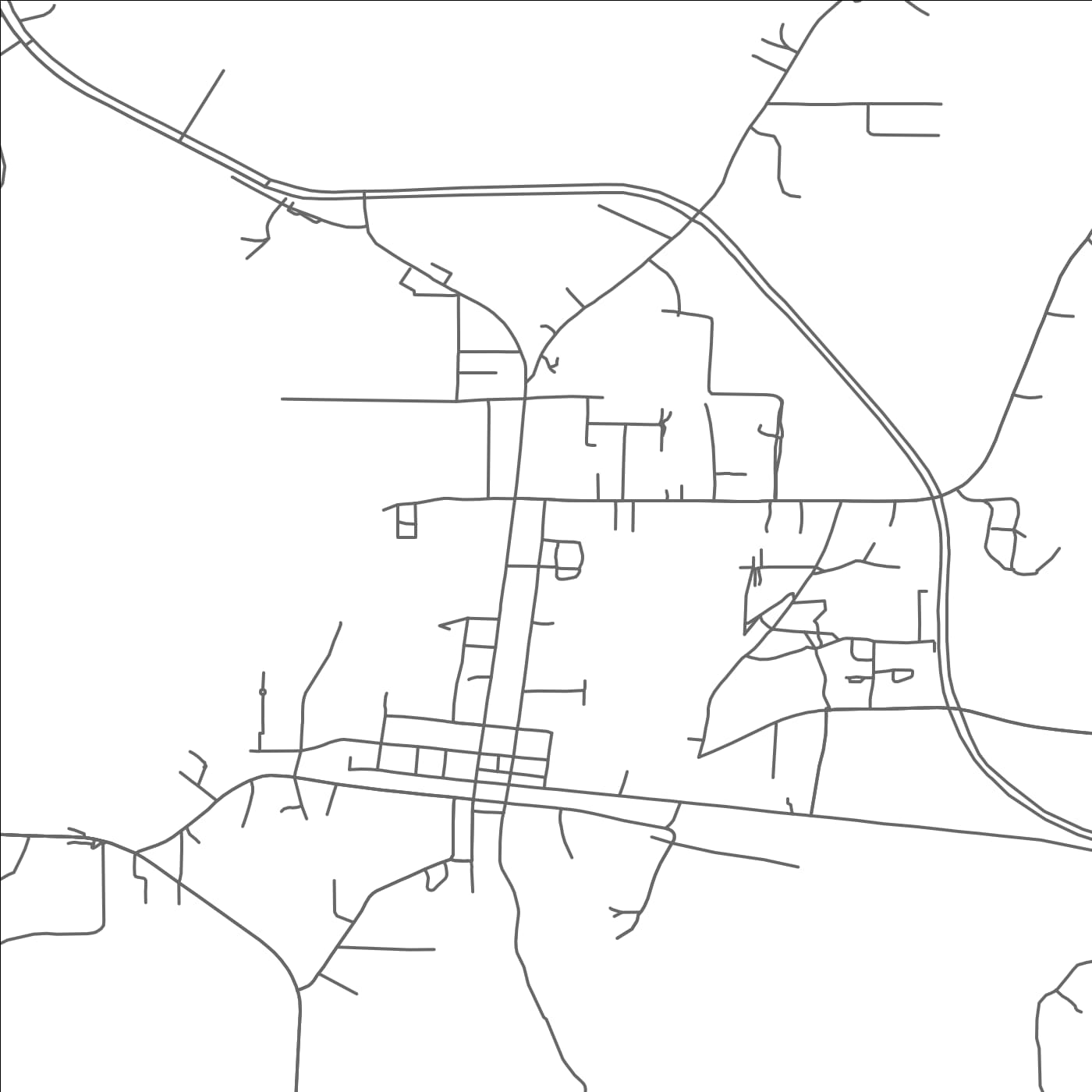 ROAD MAP OF ZWOLLE, LOUISIANA BY MAPBAKES
