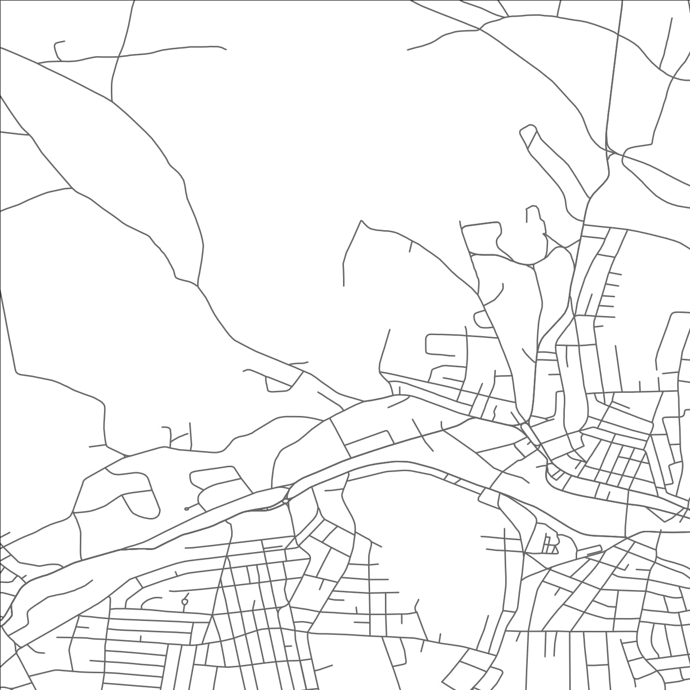 ROAD MAP OF FITCHBURG, MASSACHUSETTS BY MAPBAKES
