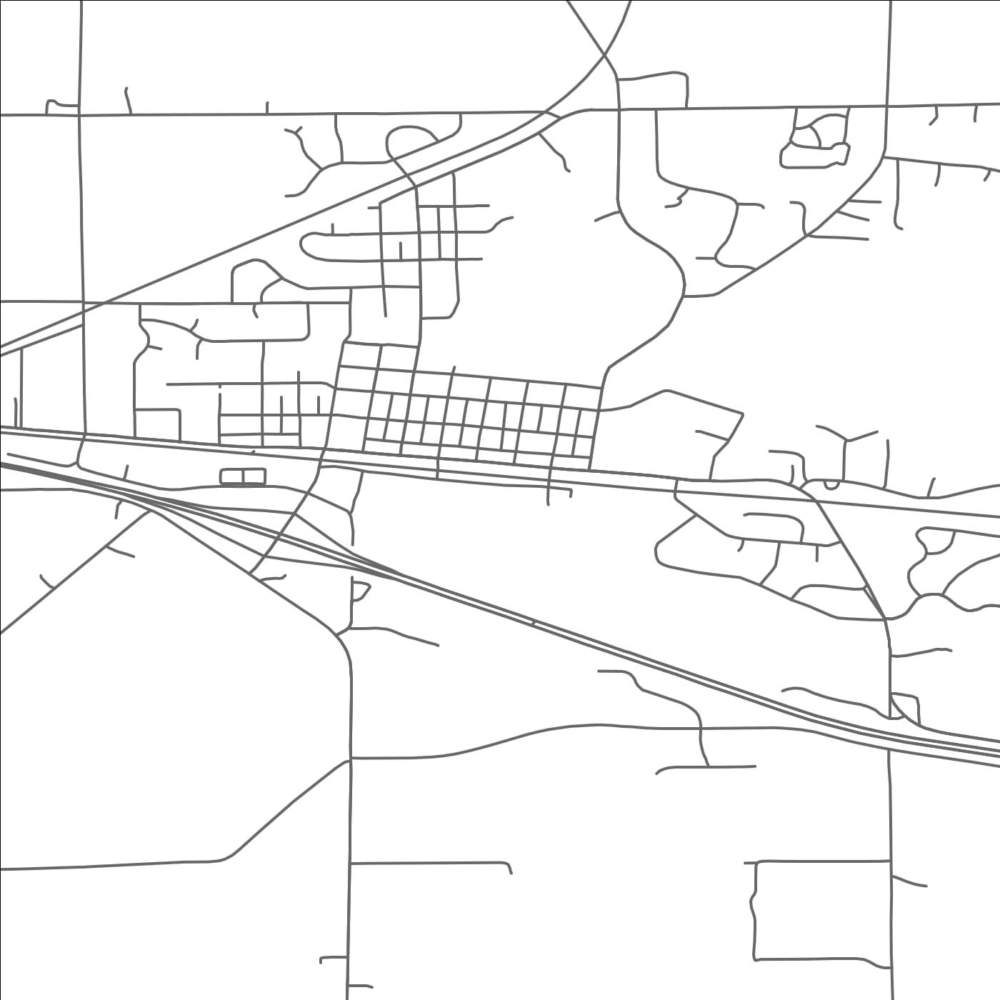 ROAD MAP OF ALBANY, MINNESOTA BY MAPBAKES