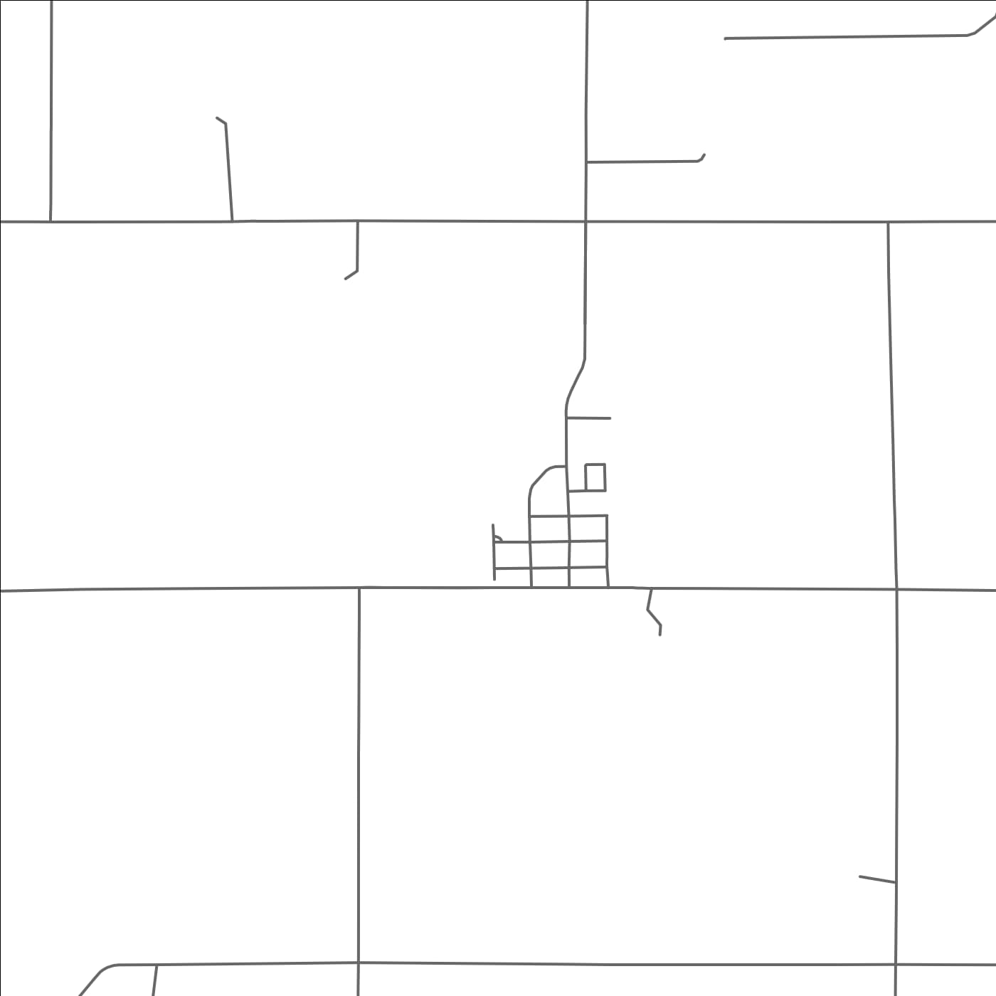 ROAD MAP OF ALBERTA, MINNESOTA BY MAPBAKES