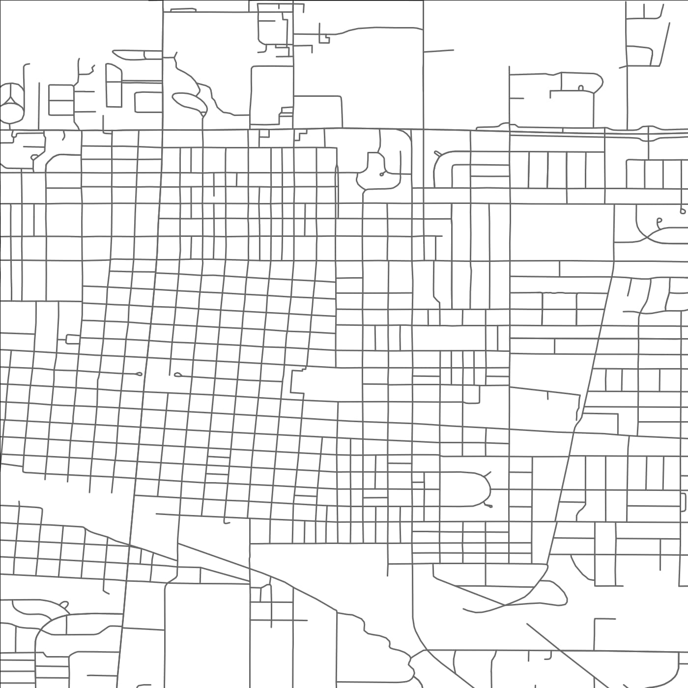 ROAD MAP OF FREMONT, NEBRASKA BY MAPBAKES