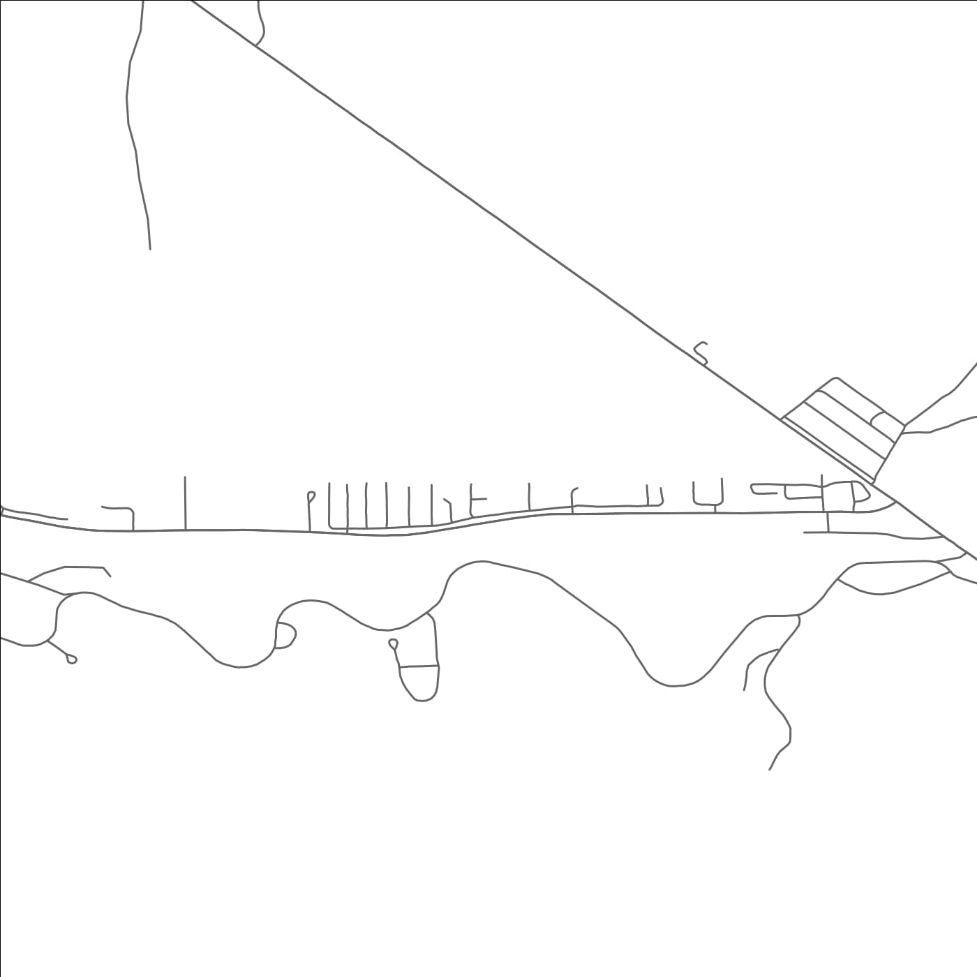 ROAD MAP OF MARTIN, NEBRASKA BY MAPBAKES