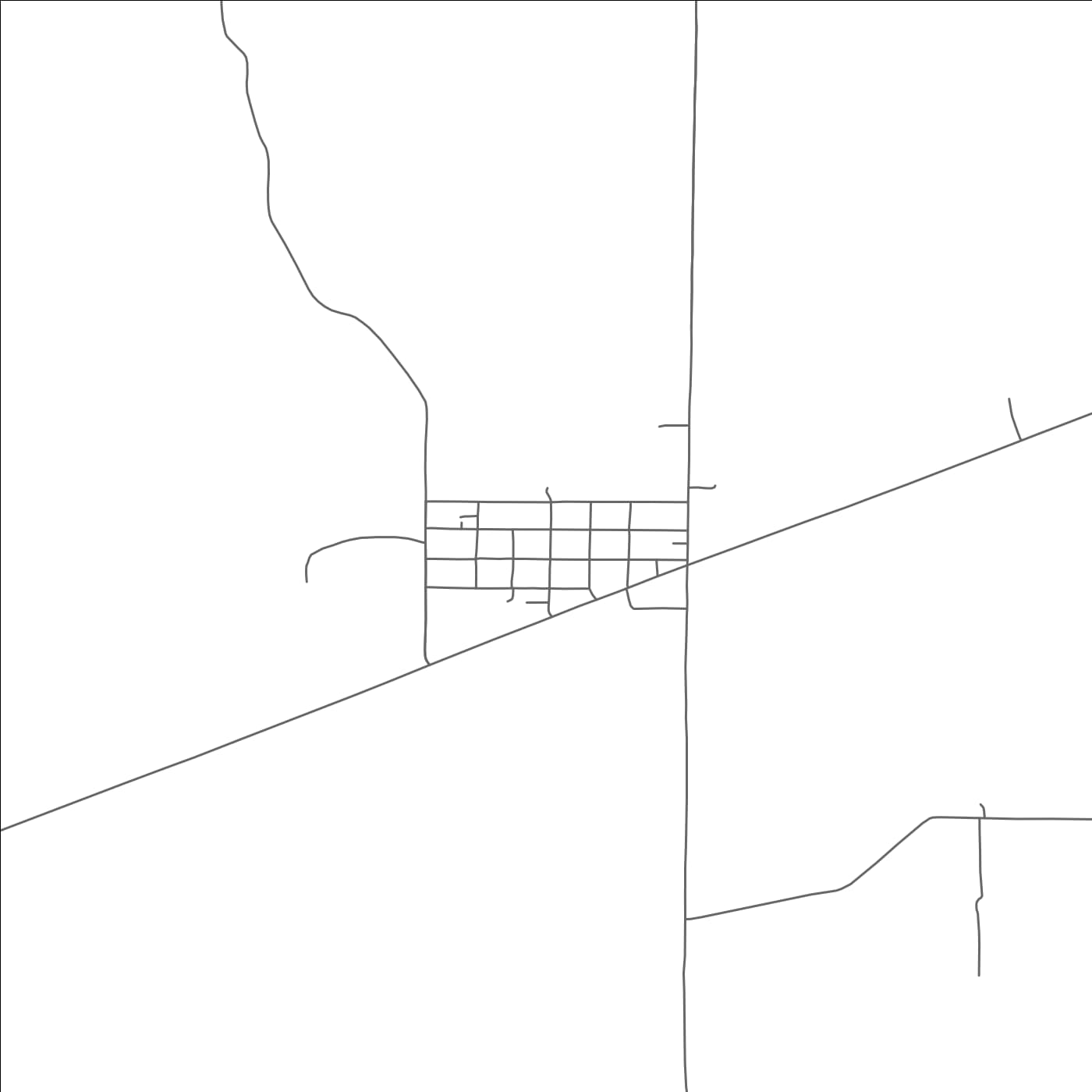 ROAD MAP OF MAX, NEBRASKA BY MAPBAKES