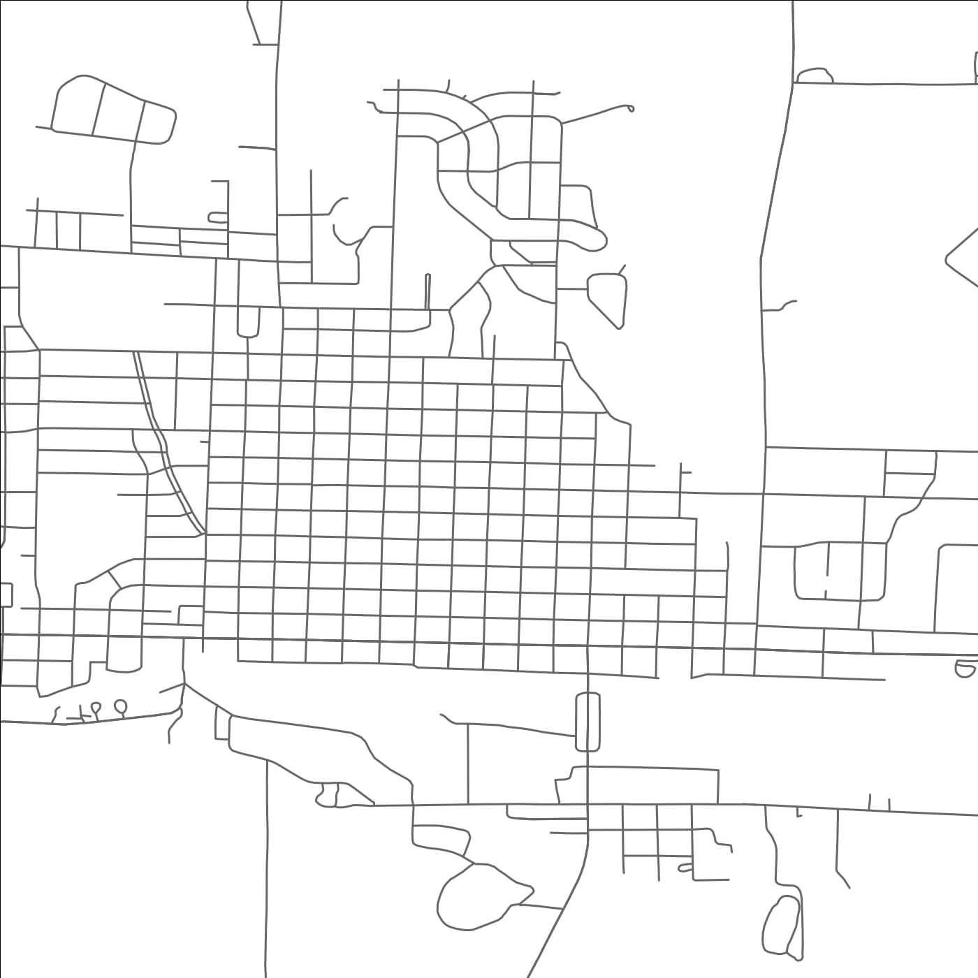 ROAD MAP OF MCCOOK, NEBRASKA BY MAPBAKES