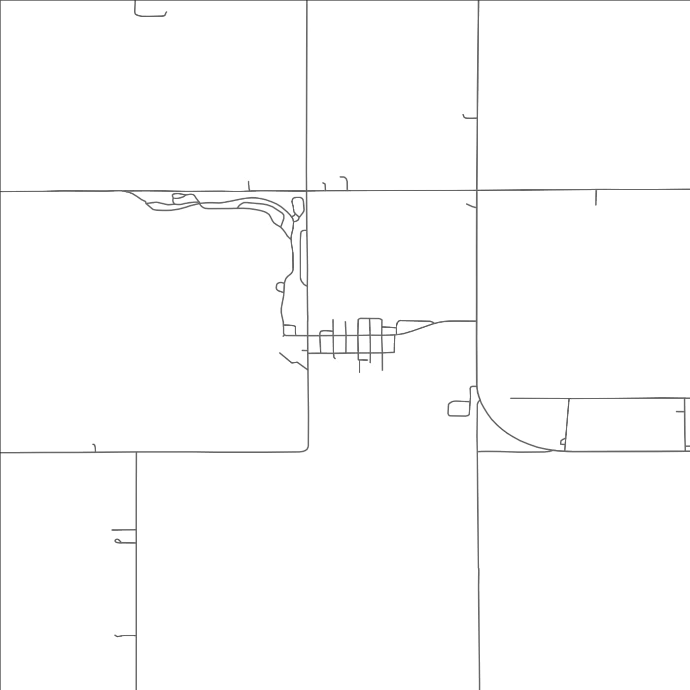 ROAD MAP OF MEMPHIS, NEBRASKA BY MAPBAKES