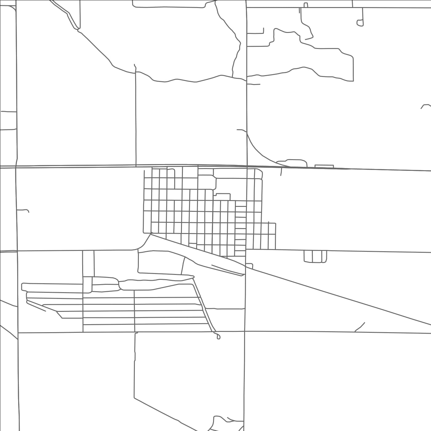 ROAD MAP OF MINATARE, NEBRASKA BY MAPBAKES