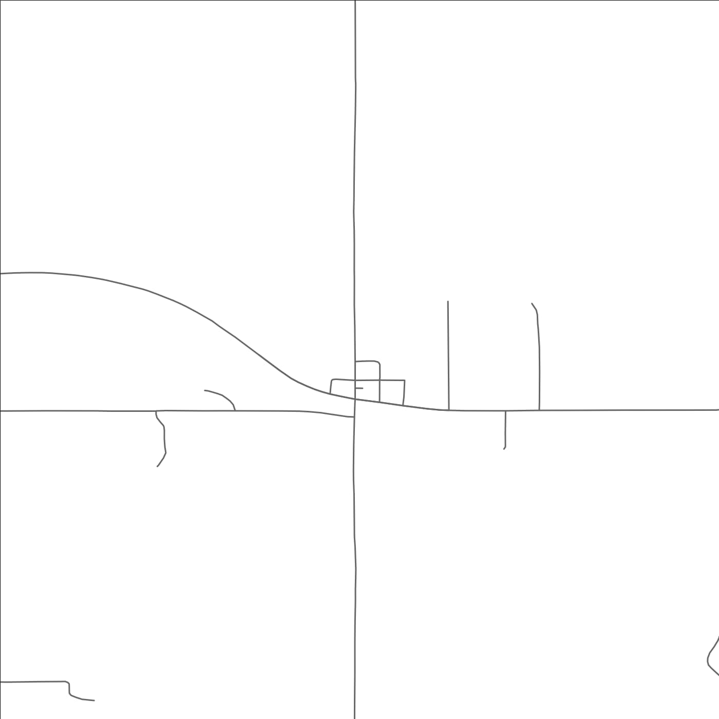 ROAD MAP OF MONOWI, NEBRASKA BY MAPBAKES