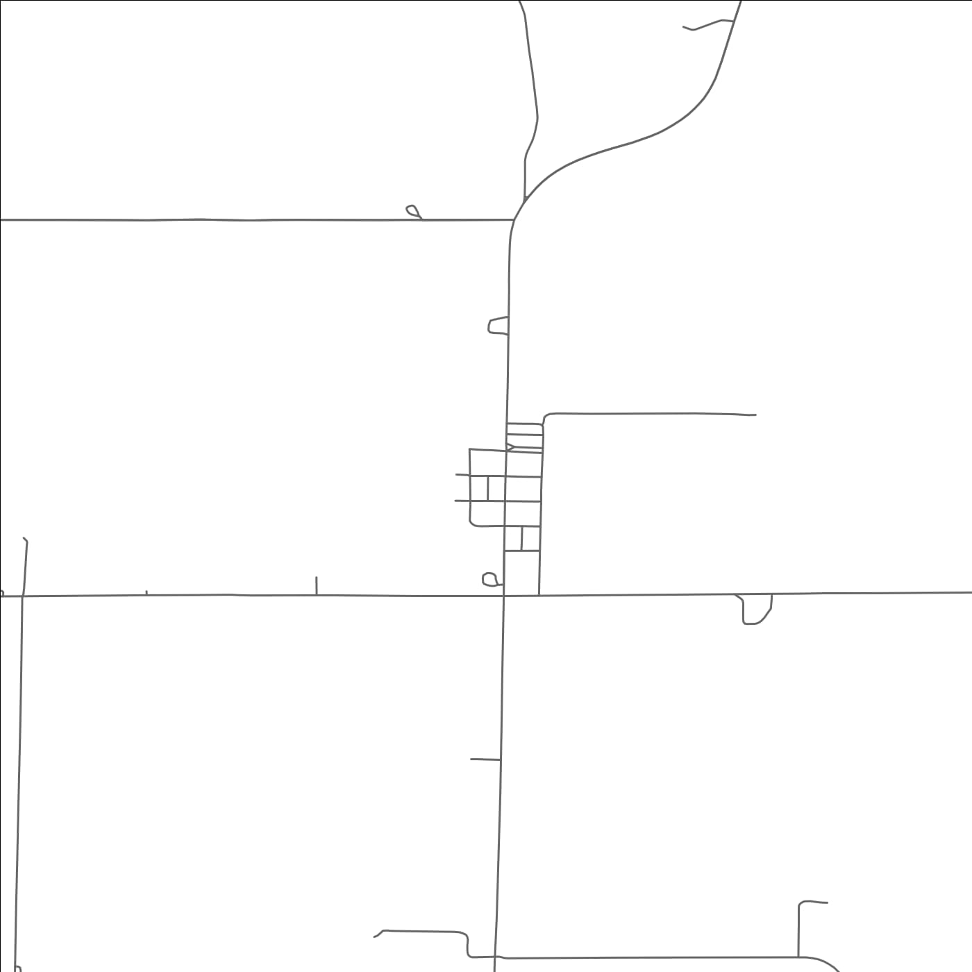 ROAD MAP OF MOOREFIELD, NEBRASKA BY MAPBAKES