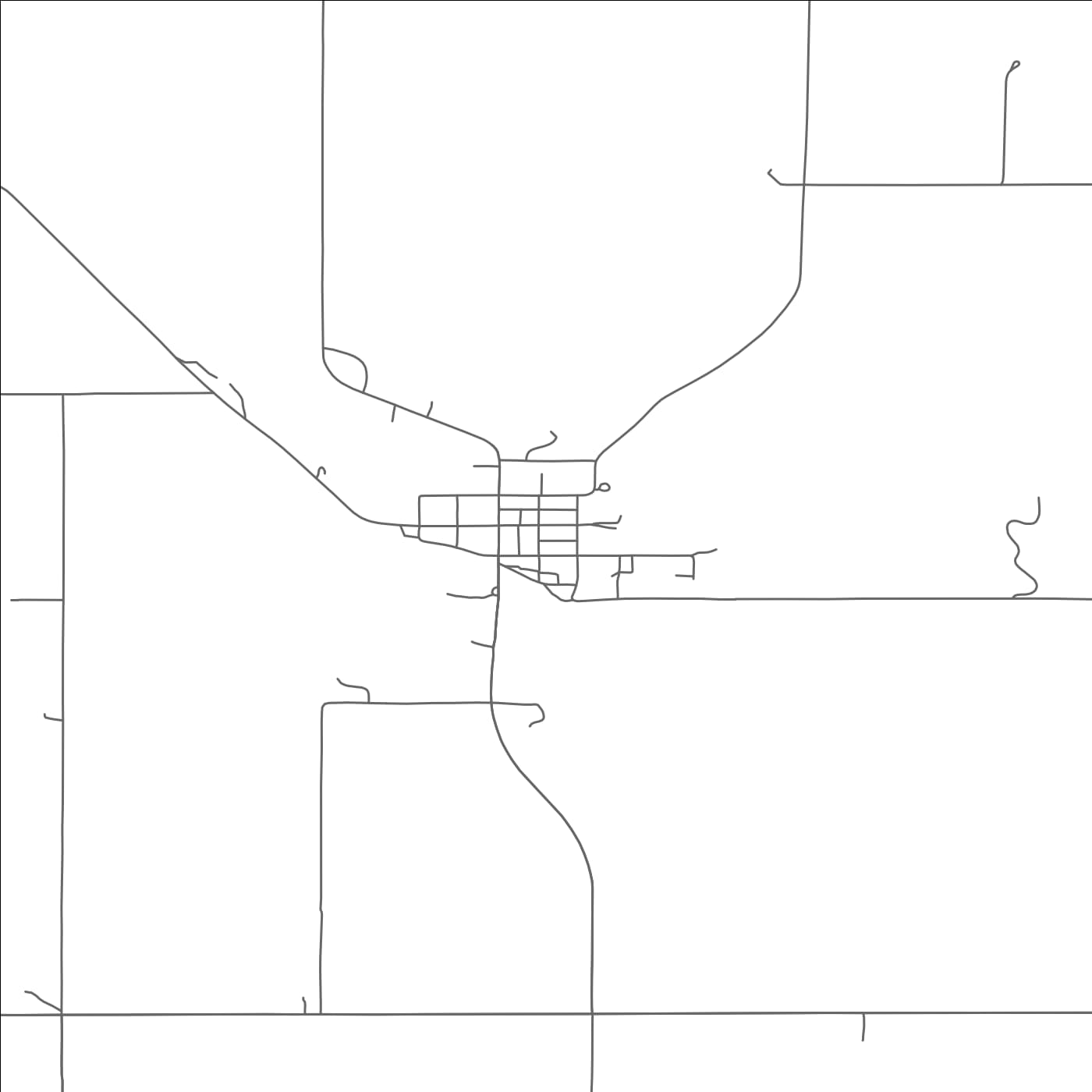 ROAD MAP OF NEHAWKA, NEBRASKA BY MAPBAKES