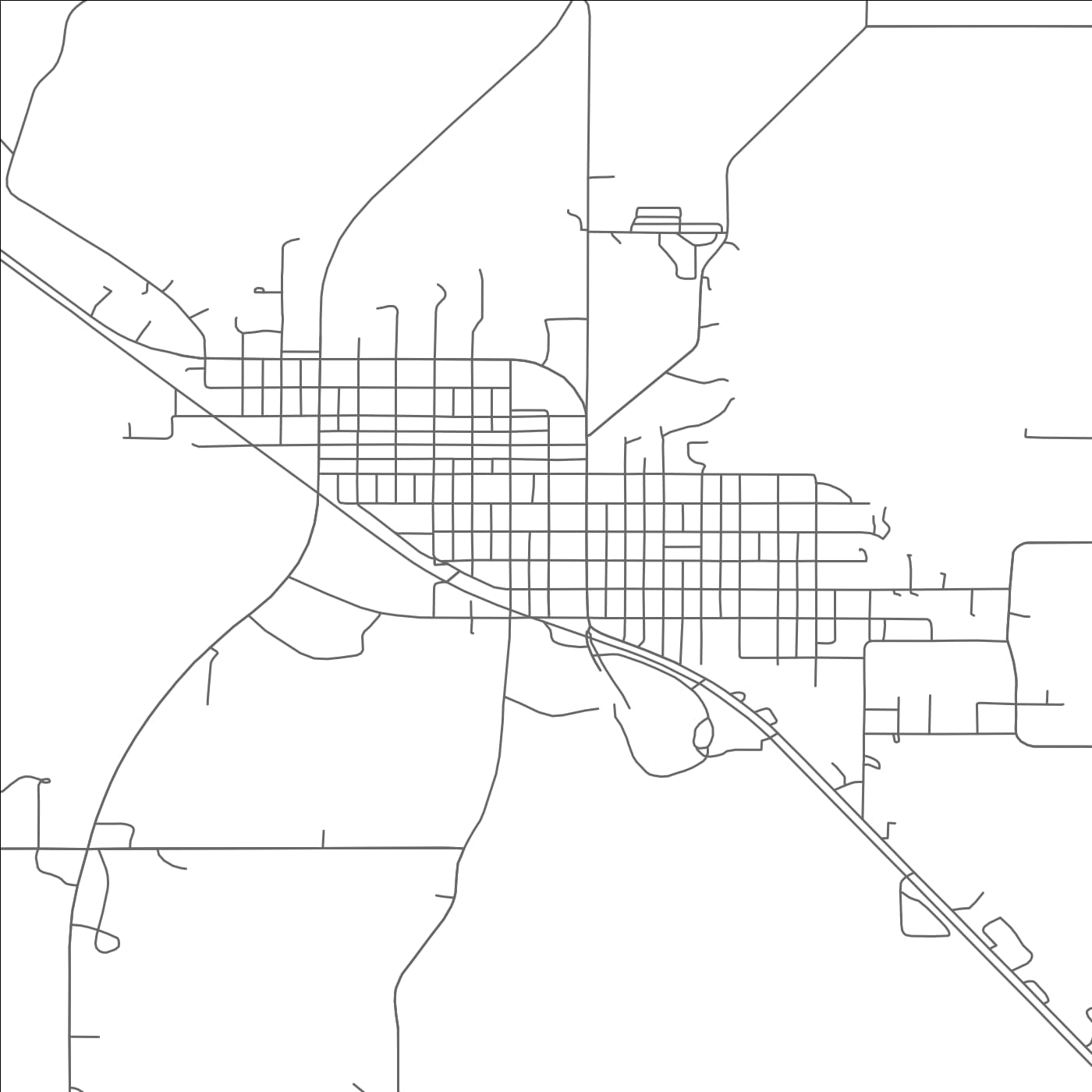 ROAD MAP OF NELIGH, NEBRASKA BY MAPBAKES