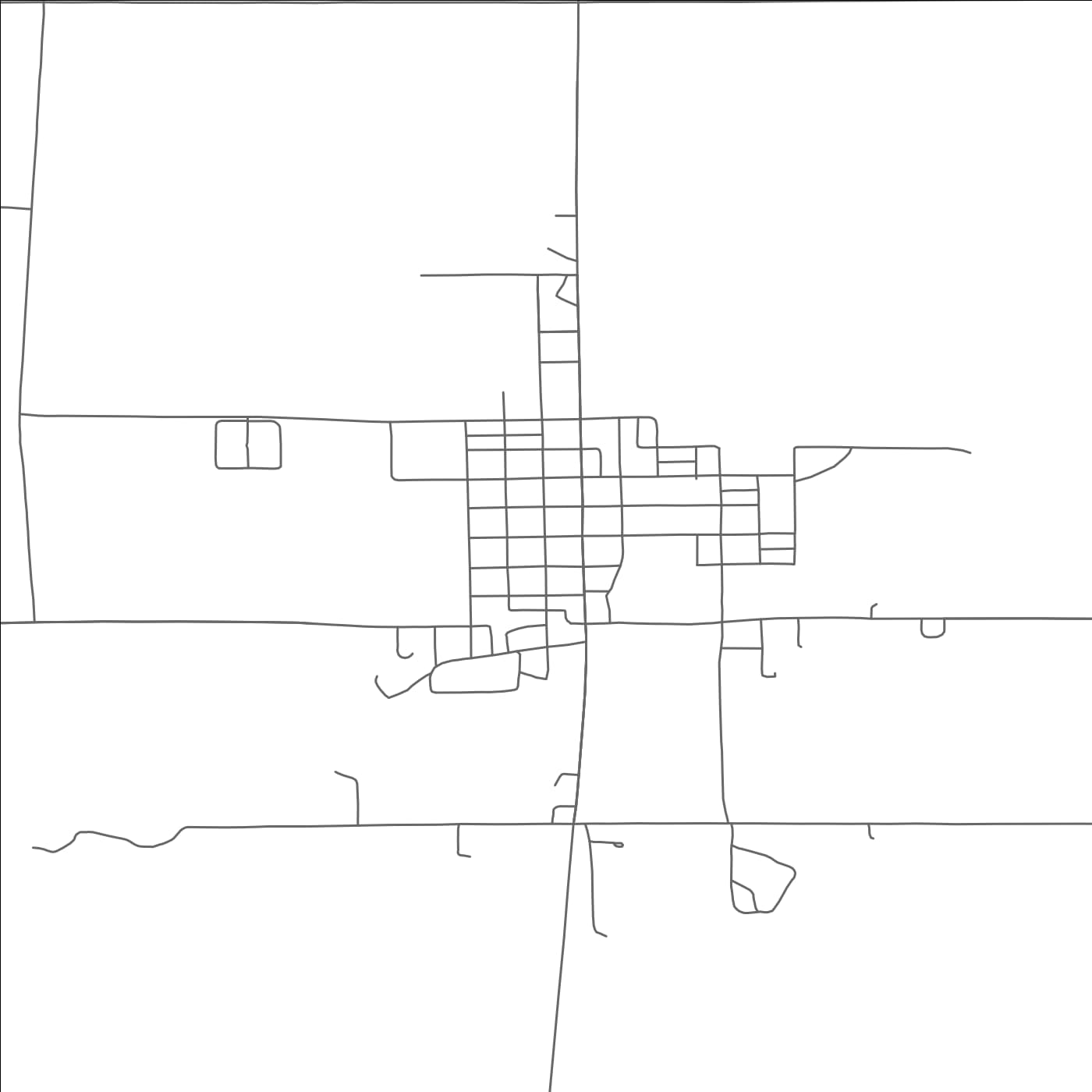 ROAD MAP OF NELSON, NEBRASKA BY MAPBAKES