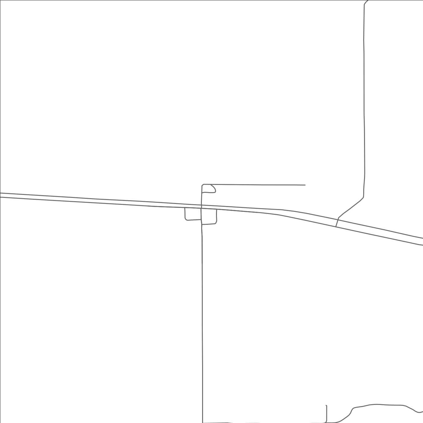 ROAD MAP OF NENZEL, NEBRASKA BY MAPBAKES