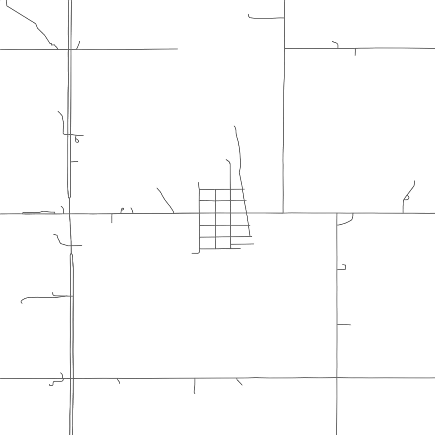 ROAD MAP OF PICKRELL, NEBRASKA BY MAPBAKES