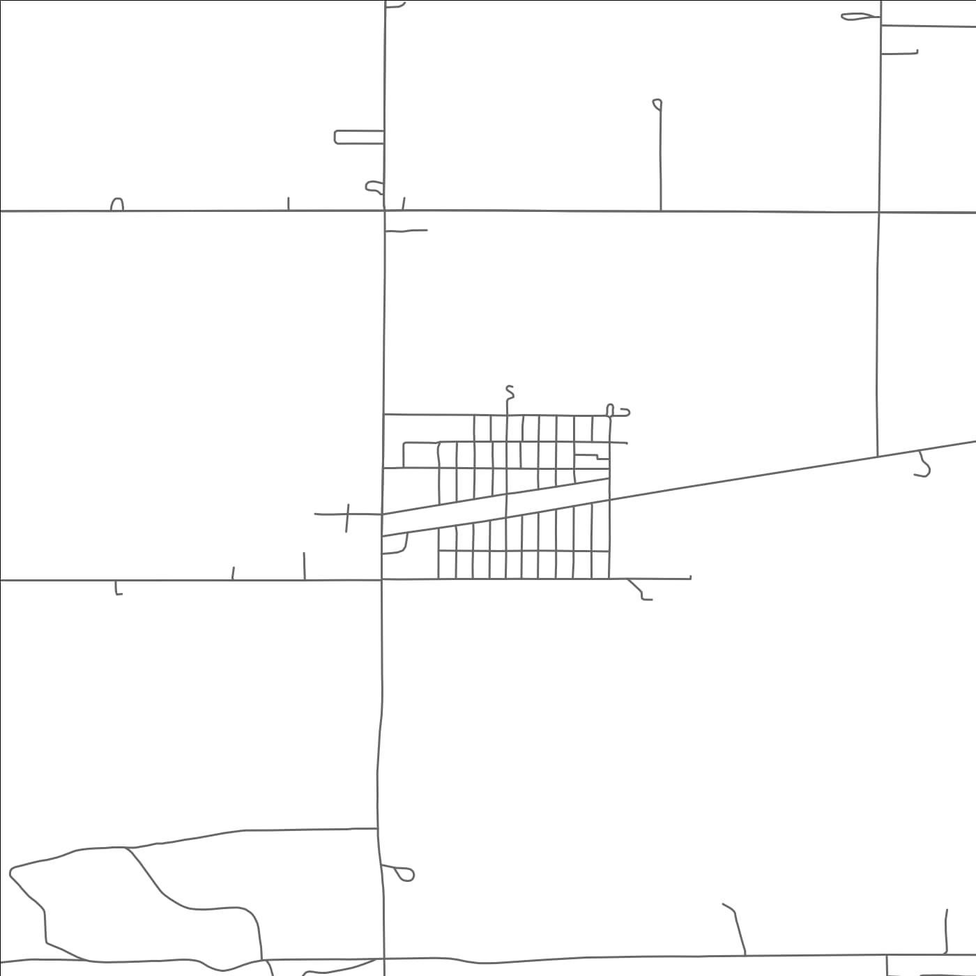 ROAD MAP OF PILGER, NEBRASKA BY MAPBAKES