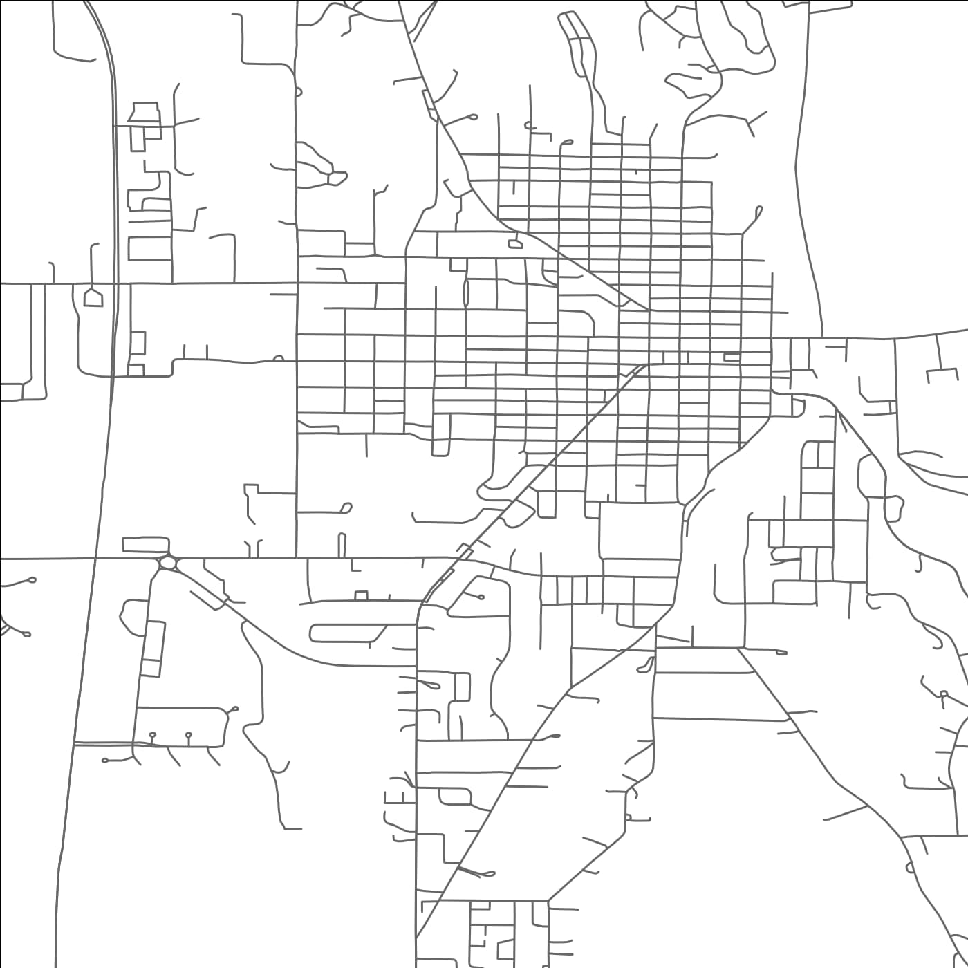 ROAD MAP OF PLATTSMOUTH, NEBRASKA BY MAPBAKES
