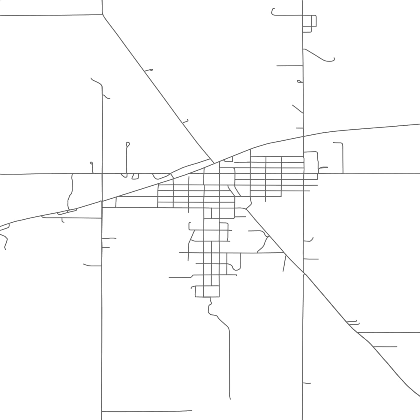ROAD MAP OF RANDOLPH, NEBRASKA BY MAPBAKES