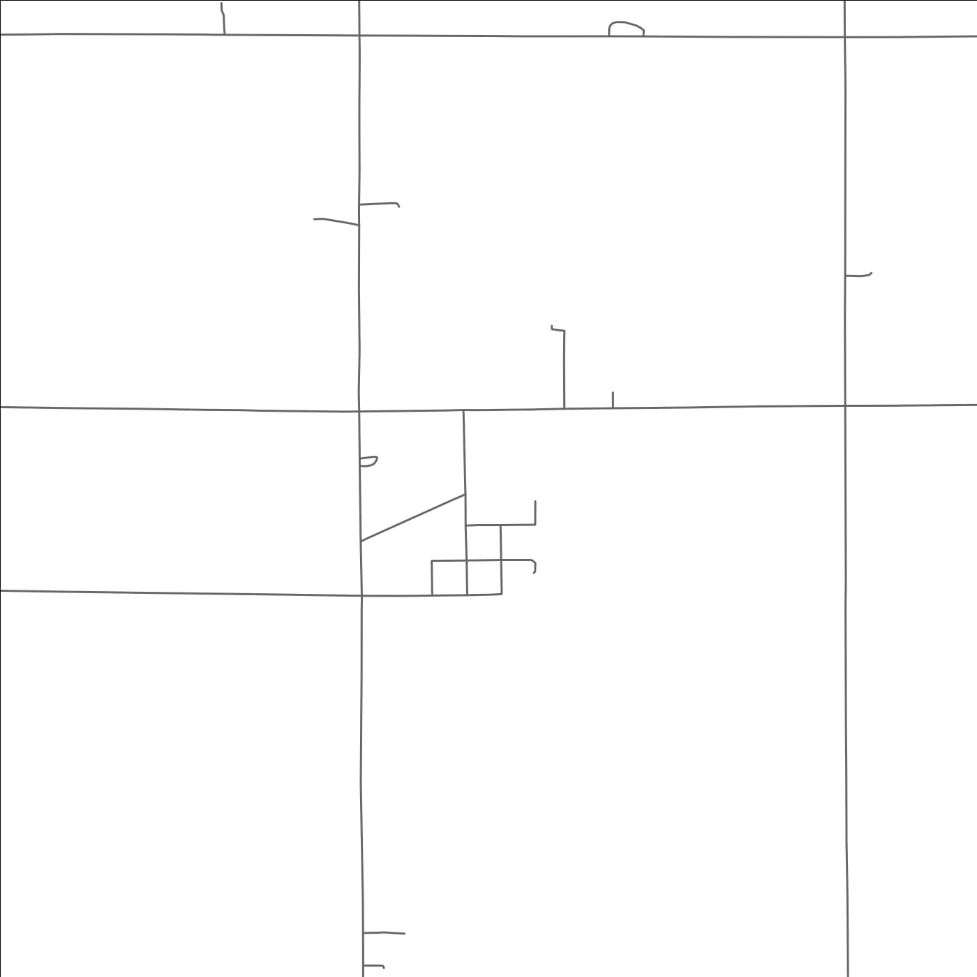 ROAD MAP OF THAYER, NEBRASKA BY MAPBAKES