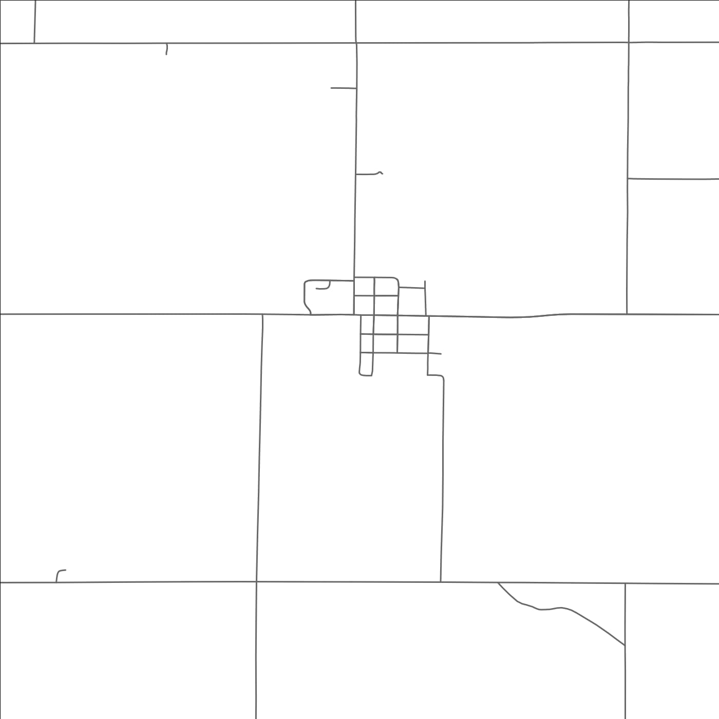 ROAD MAP OF THURSTON, NEBRASKA BY MAPBAKES