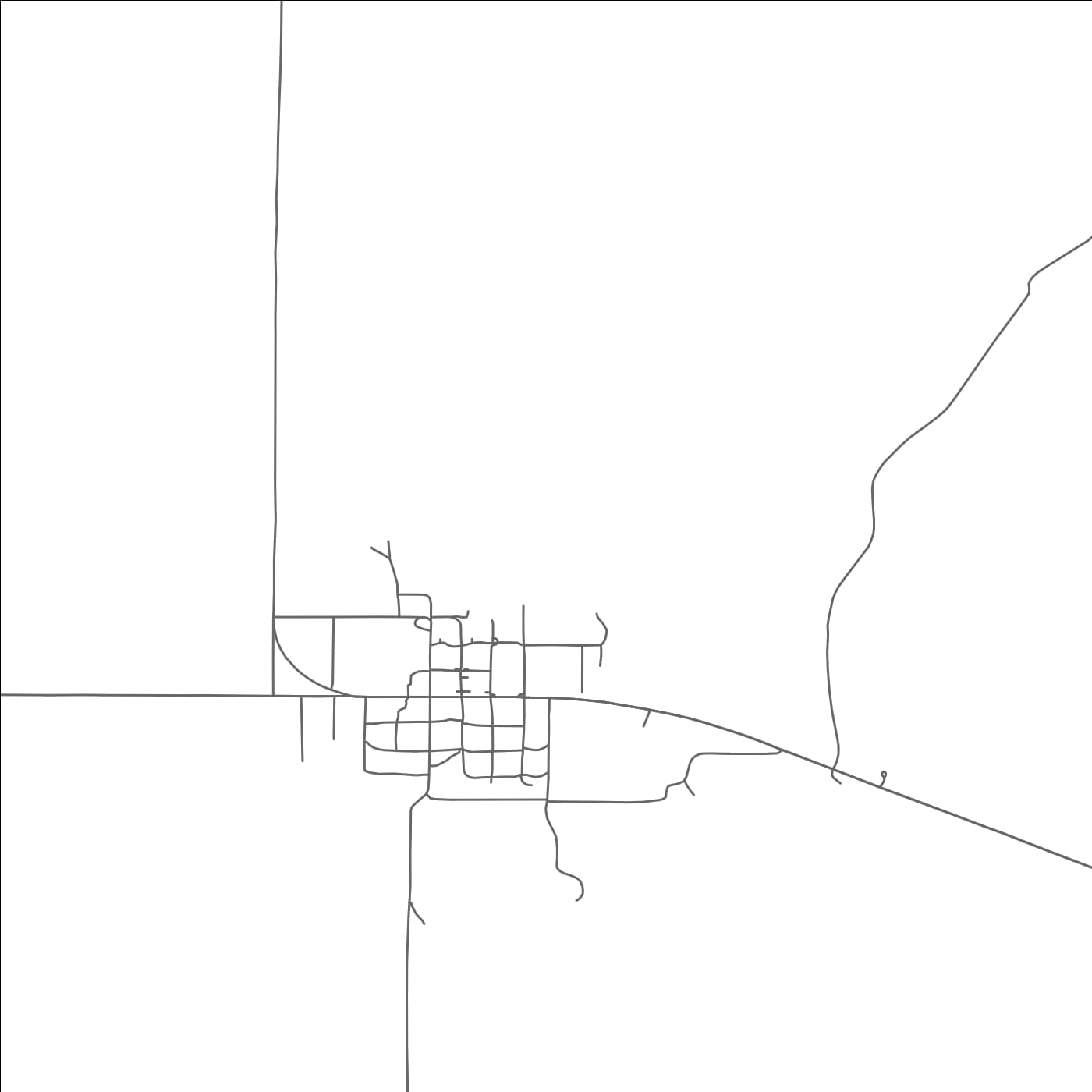 ROAD MAP OF TRYON, NEBRASKA BY MAPBAKES