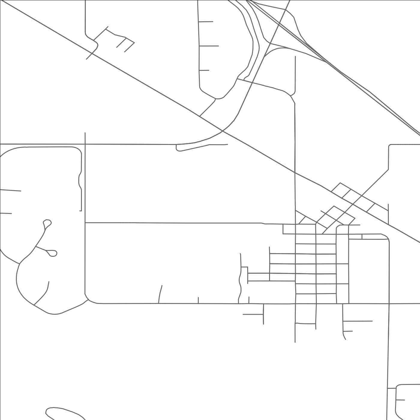 ROAD MAP OF VALLEY, NEBRASKA BY MAPBAKES