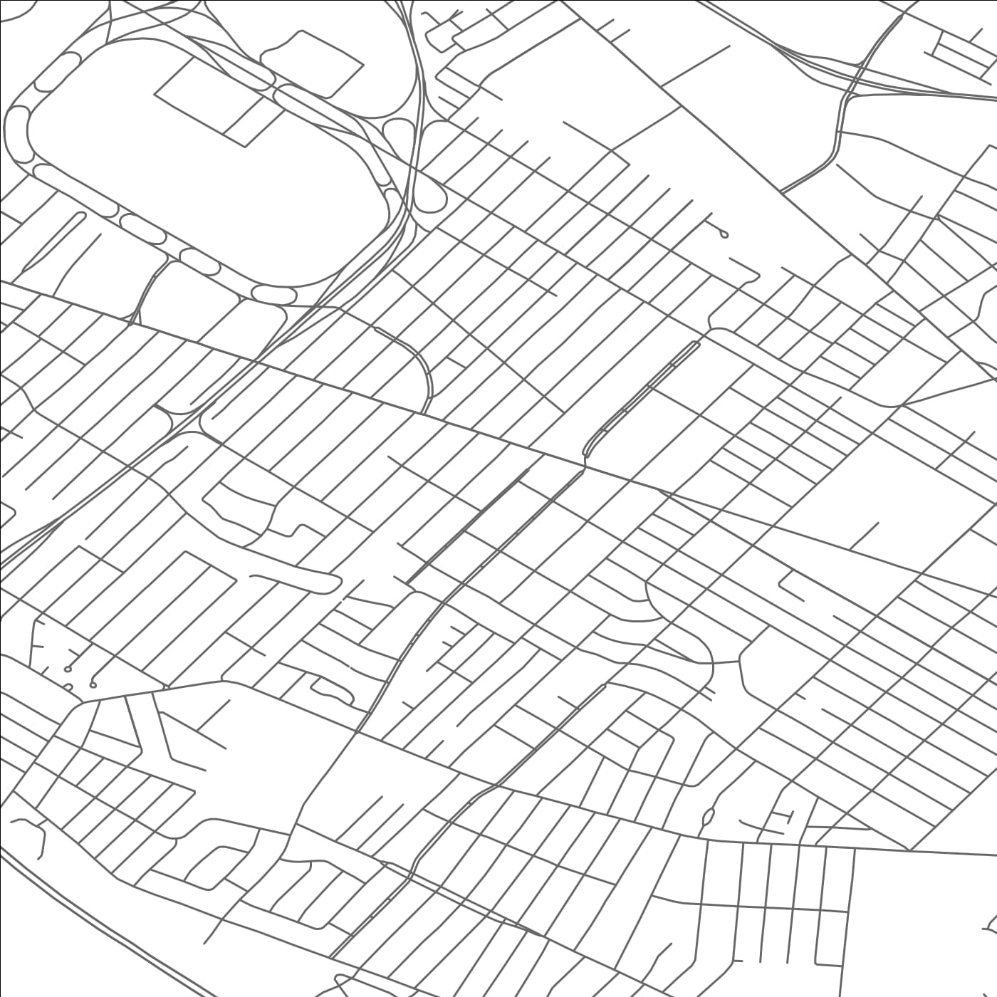 ROAD MAP OF ALBANY, NEW YORK BY MAPBAKES