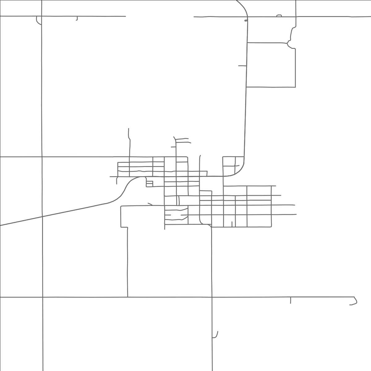 ROAD MAP OF OLUSTEE, OKLAHOMA BY MAPBAKES