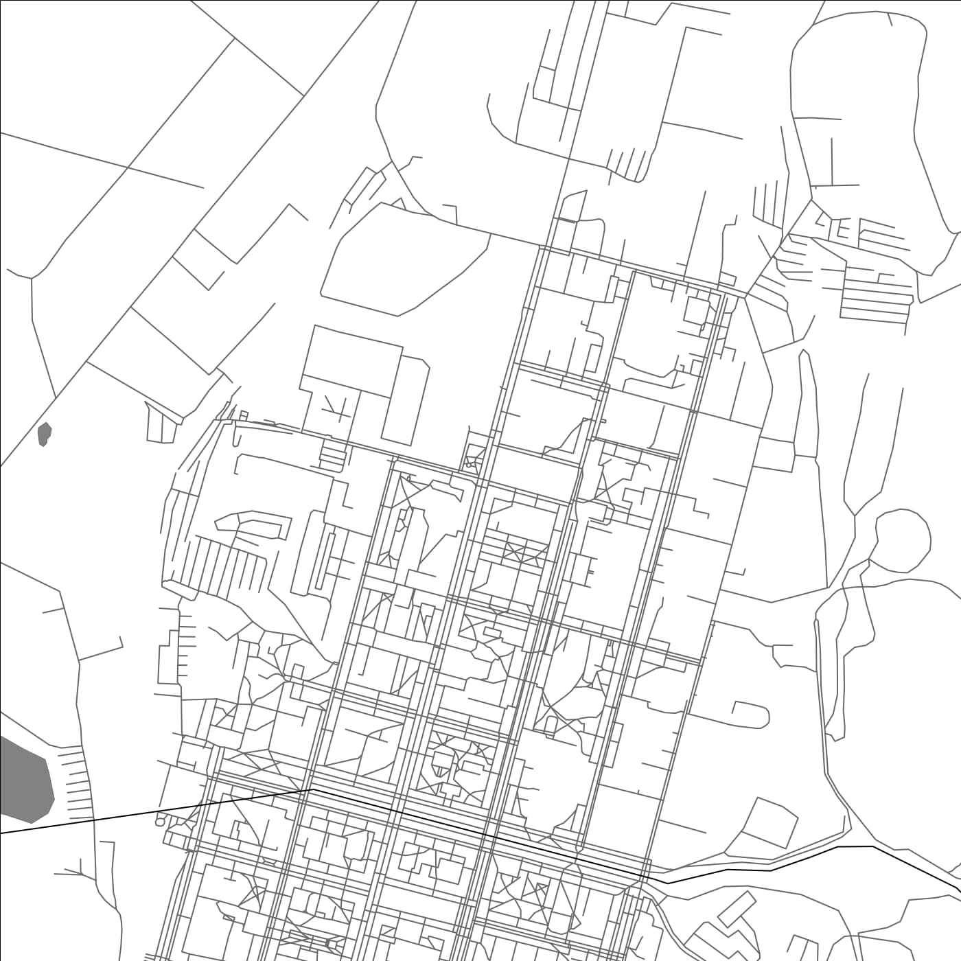 ROAD MAP OF ZHELEZNOGORSK, RUSSIA BY MAPBAKES