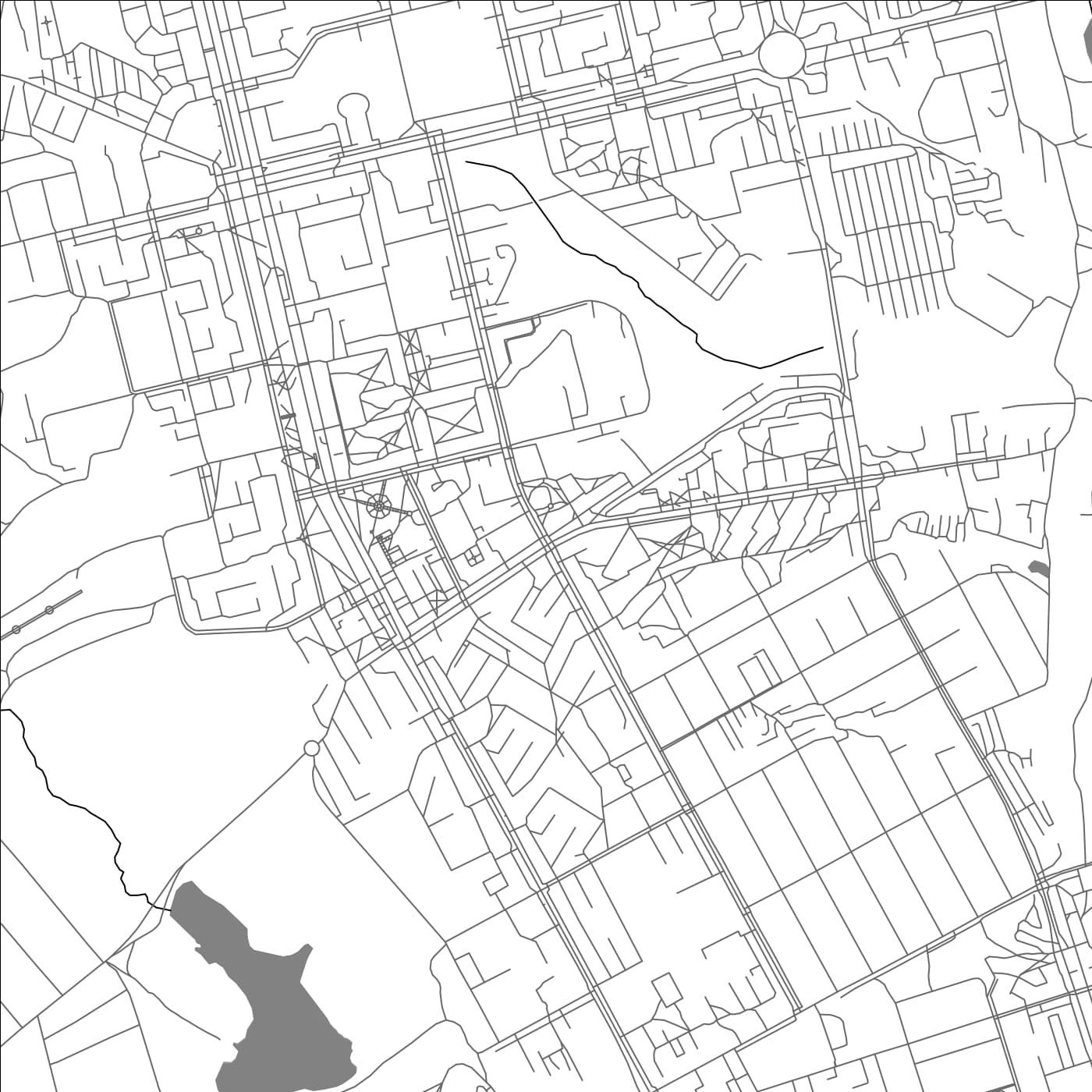 ROAD MAP OF ZHELEZNOGORSK1, RUSSIA BY MAPBAKES