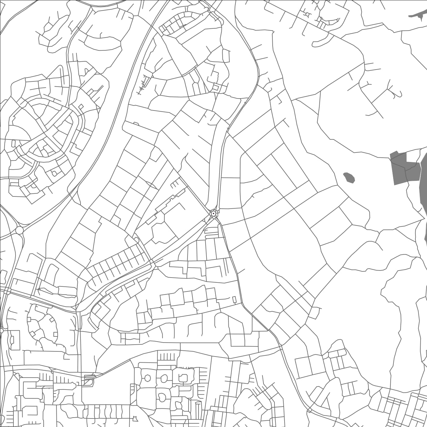ROAD MAP OF VENDELSO, SWEDEN BY MAPBAKES