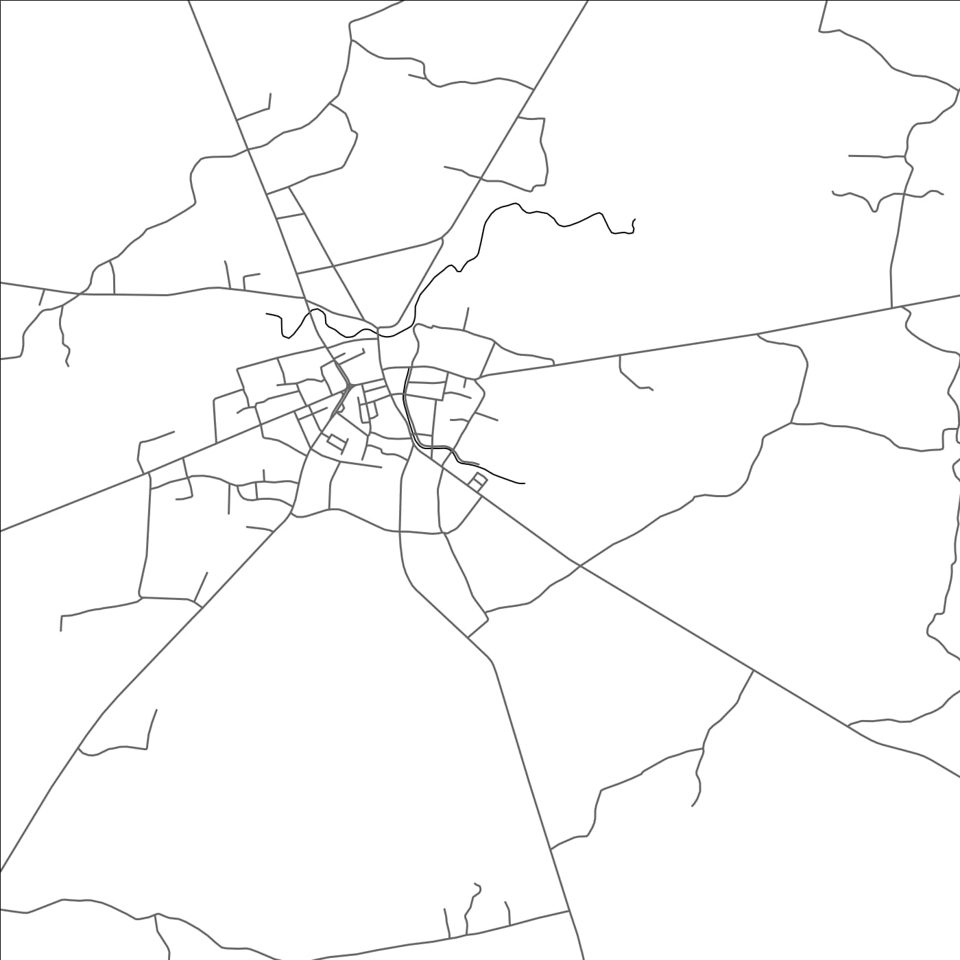 ROAD MAP OF THAP THAN, THAILAND BY MAPBAKES