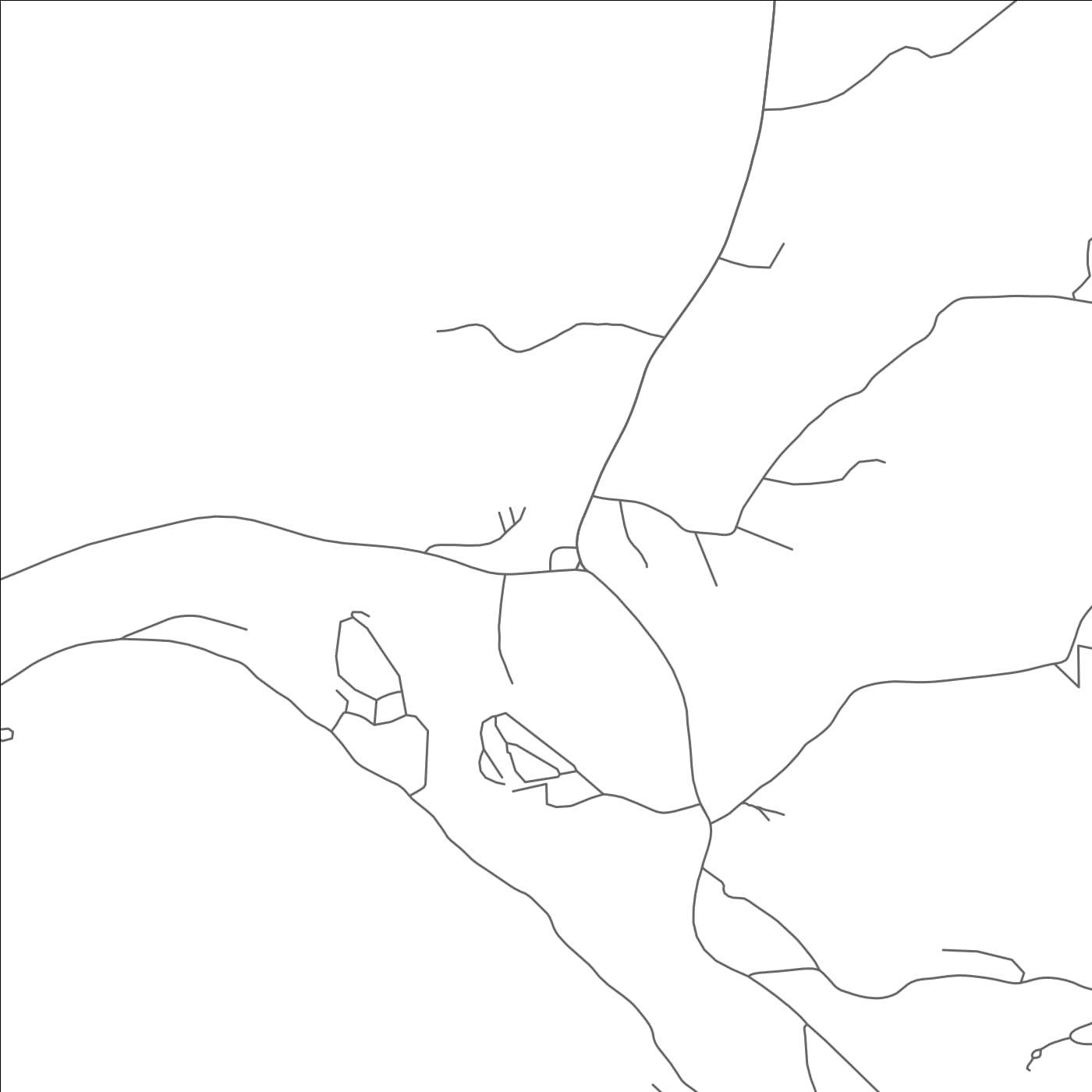ROAD MAP OF TOWNSHEND, VERMONT BY MAPBAKES