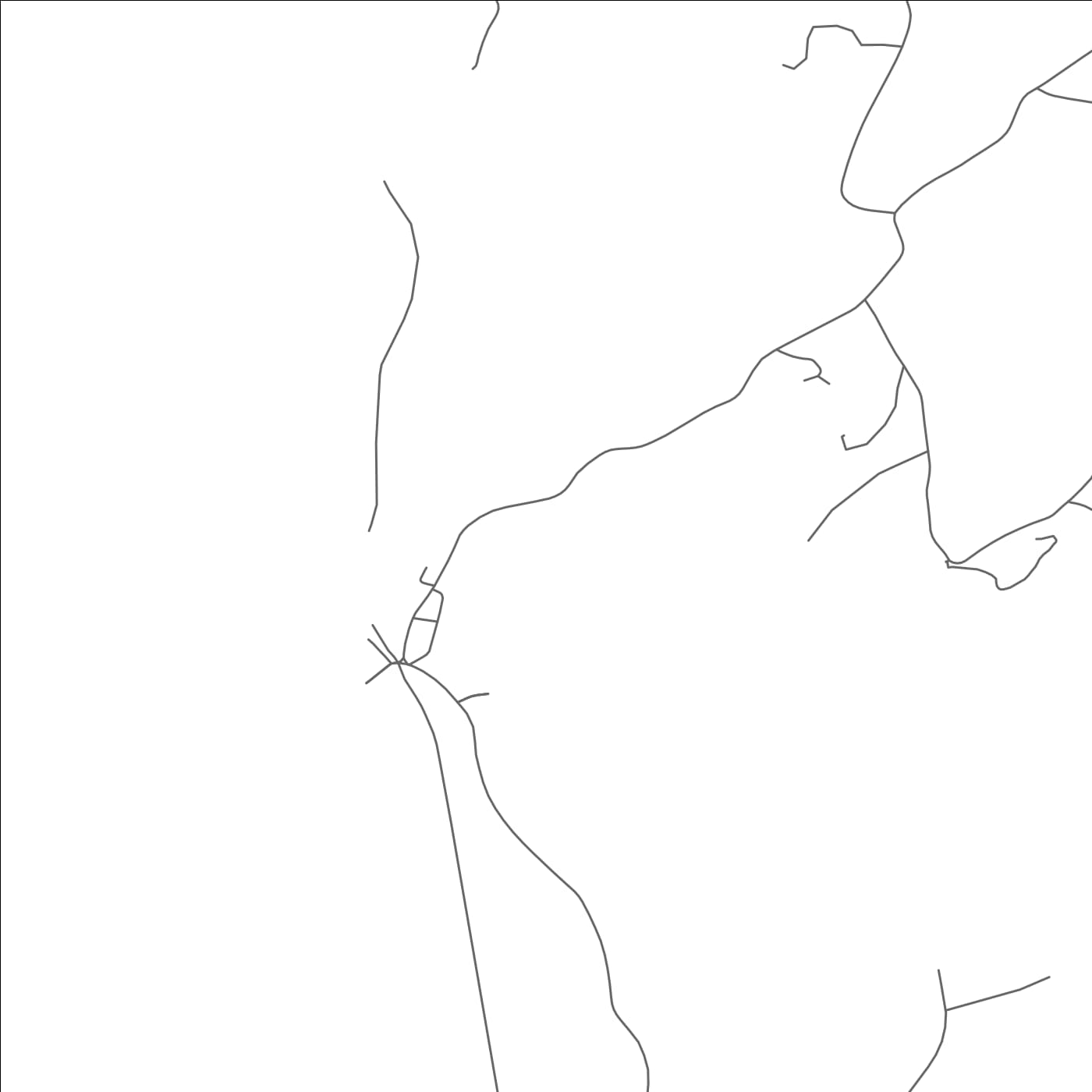 ROAD MAP OF WEST PAWLET, VERMONT BY MAPBAKES
