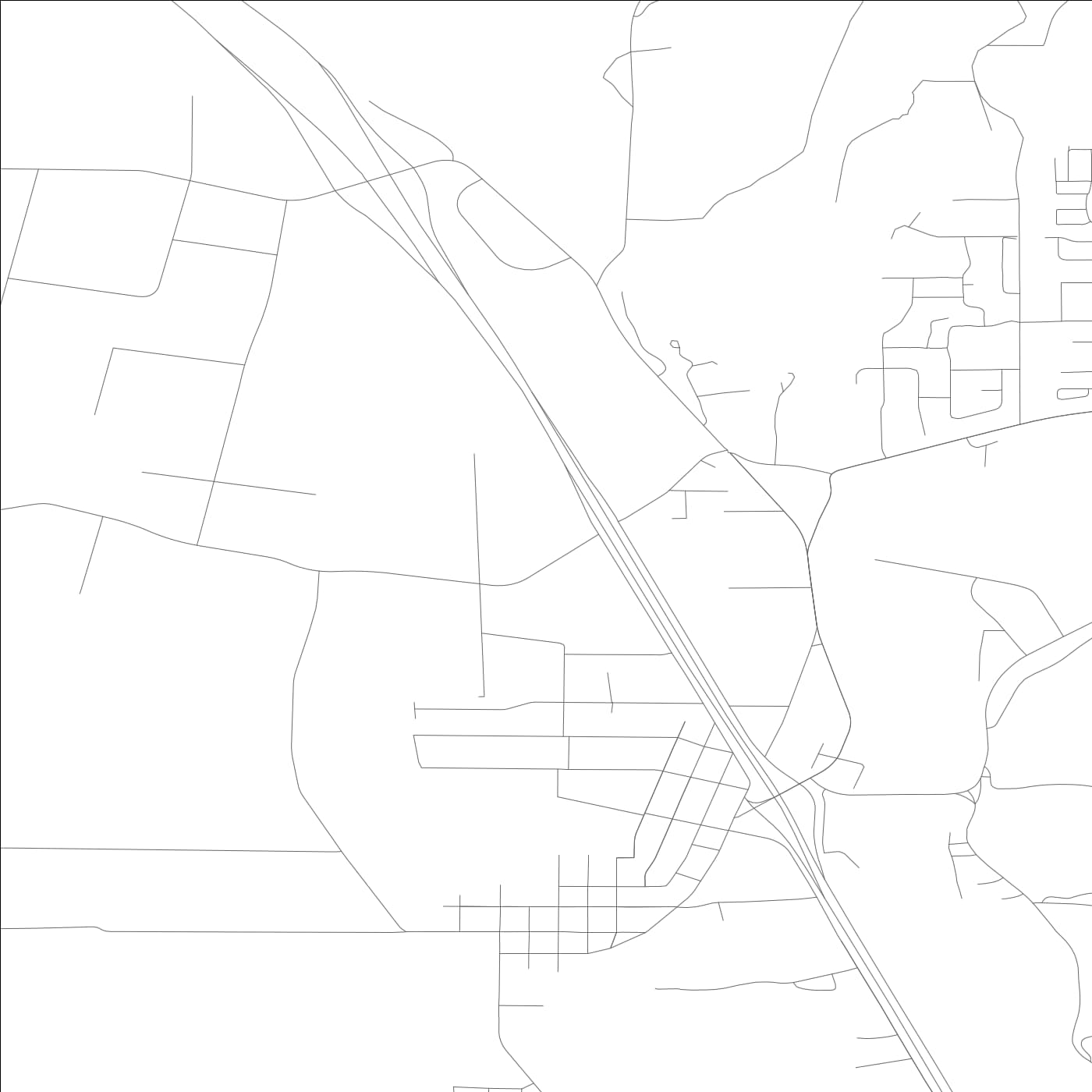 ROAD MAP OF WOODLAND, WASHINGTON BY MAPBAKES