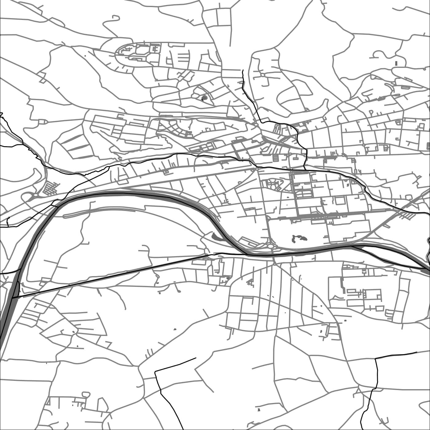 ROAD MAP OF AMSTETTEN, AUSTRIA BY MAPBAKES