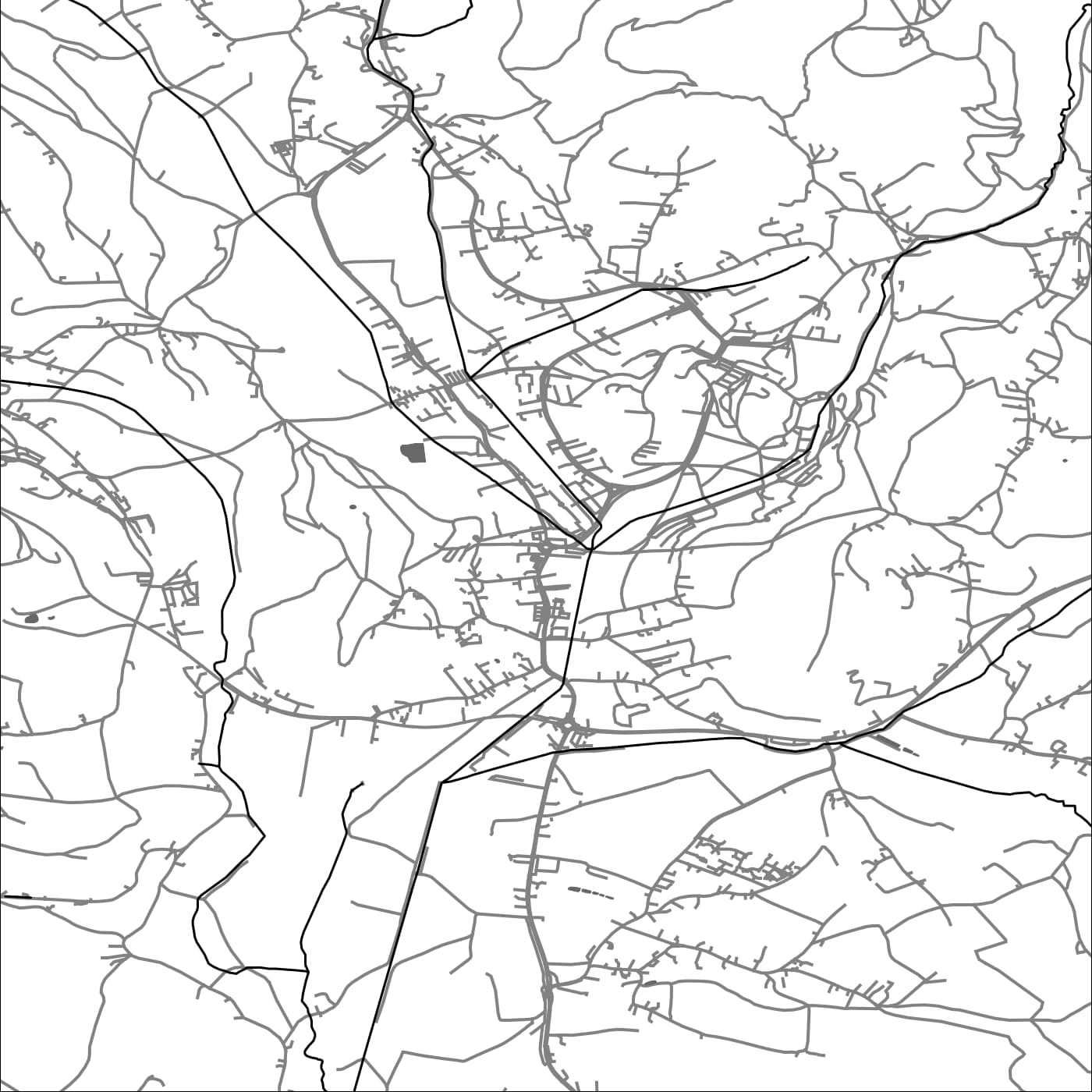 ROAD MAP OF BAD GLEICHENBERG, AUSTRIA BY MAPBAKES