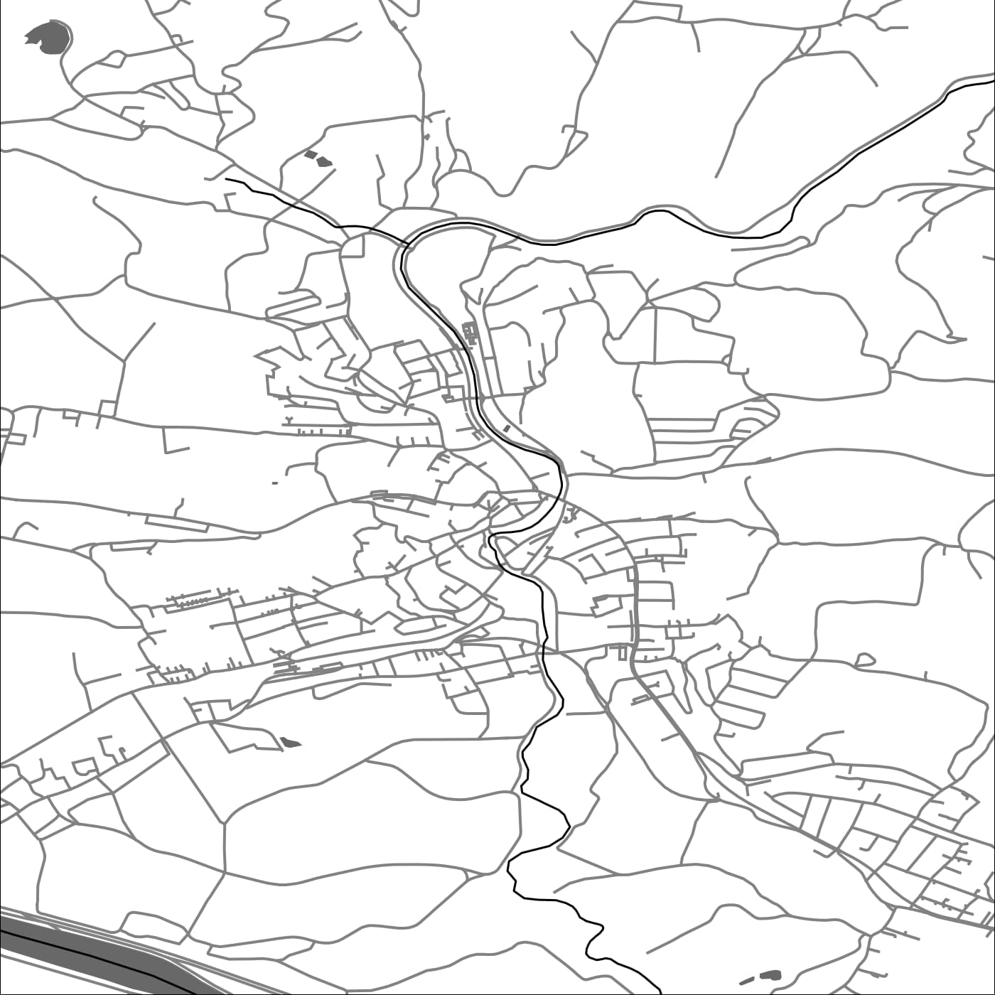 ROAD MAP OF SANKT GEORGEN AN DER GUSEN, AUSTRIA BY MAPBAKES