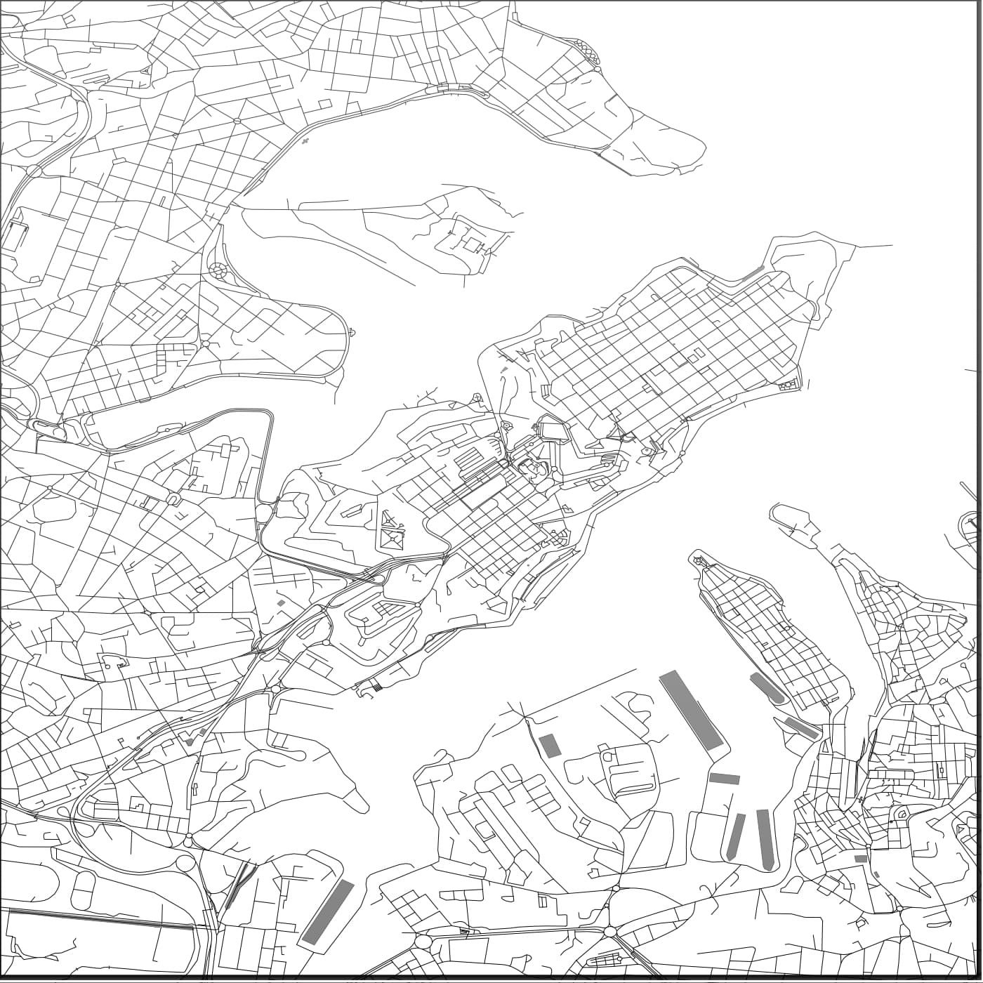 ROAD MAP OF FLORIANA, MALTA BY MAPBAKES