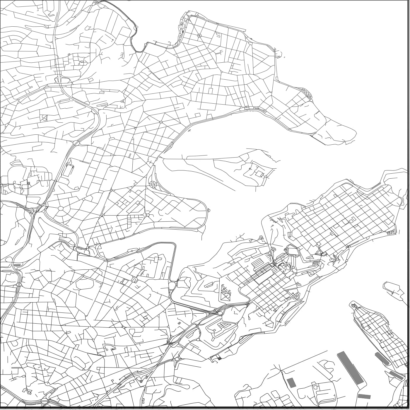 ROAD MAP OF IL GZIRA, MALTA BY MAPBAKES