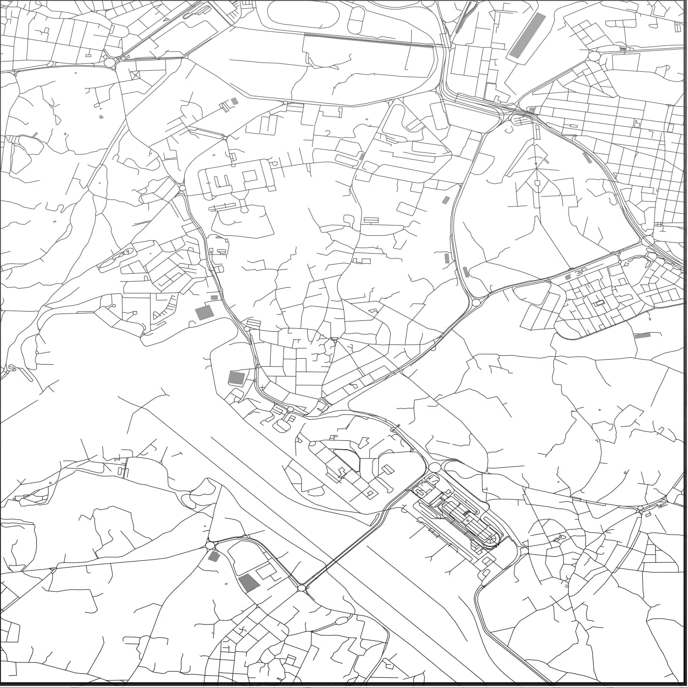 ROAD MAP OF LUQA, MALTA BY MAPBAKES