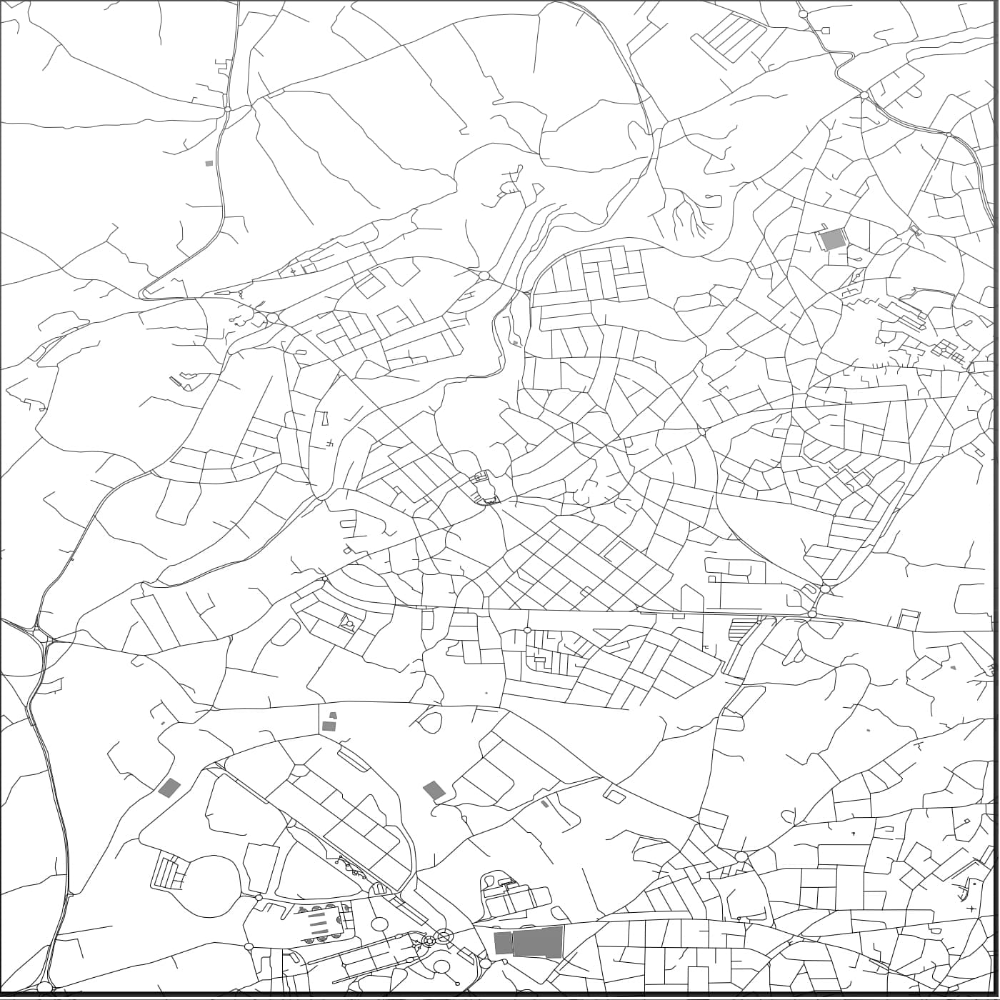 ROAD MAP OF MOSTA, MALTA BY MAPBAKES