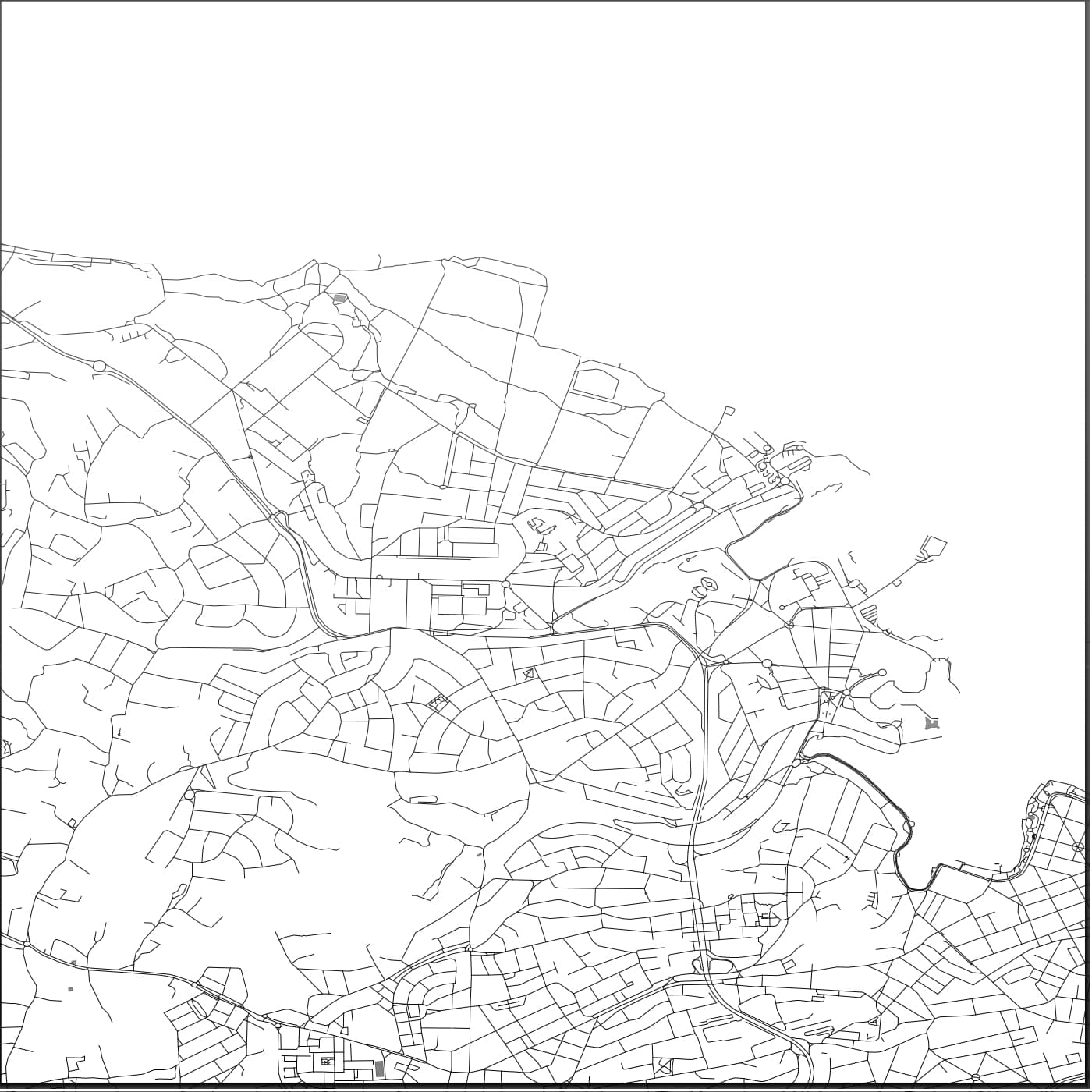 ROAD MAP OF PEMBROKE, MALTA BY MAPBAKES