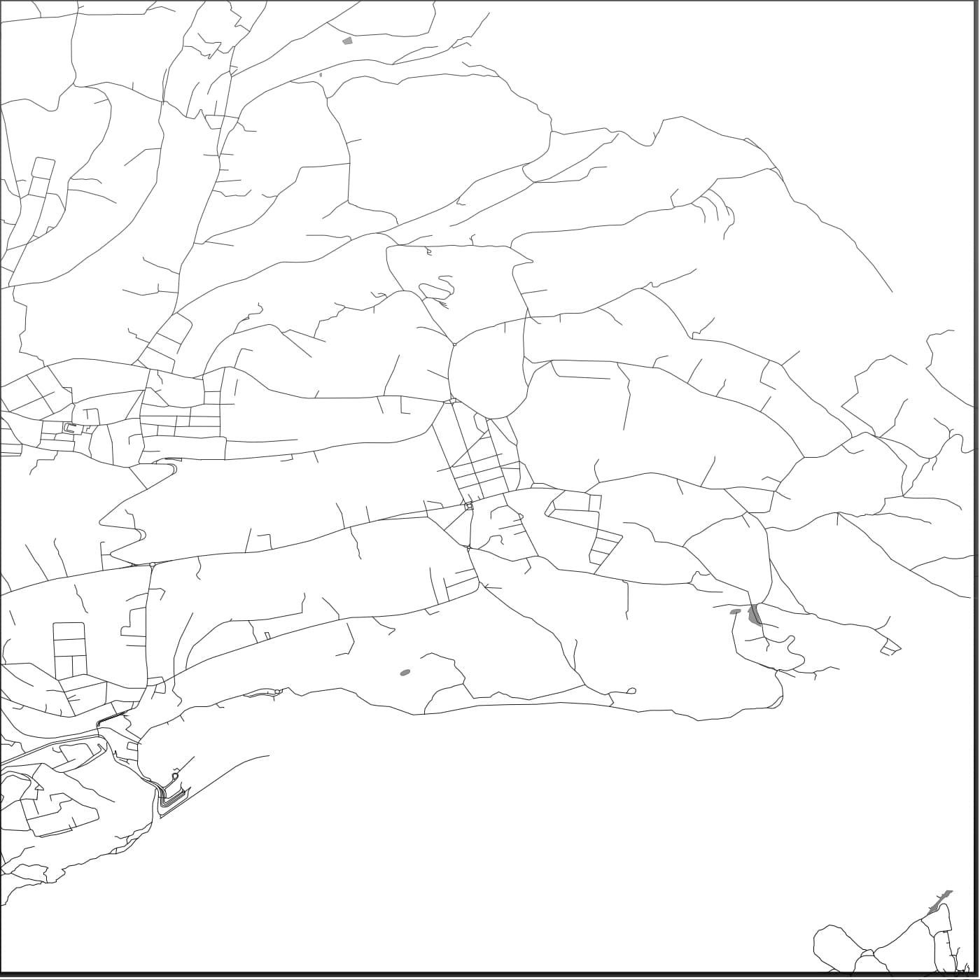 ROAD MAP OF QALA, MALTA BY MAPBAKES