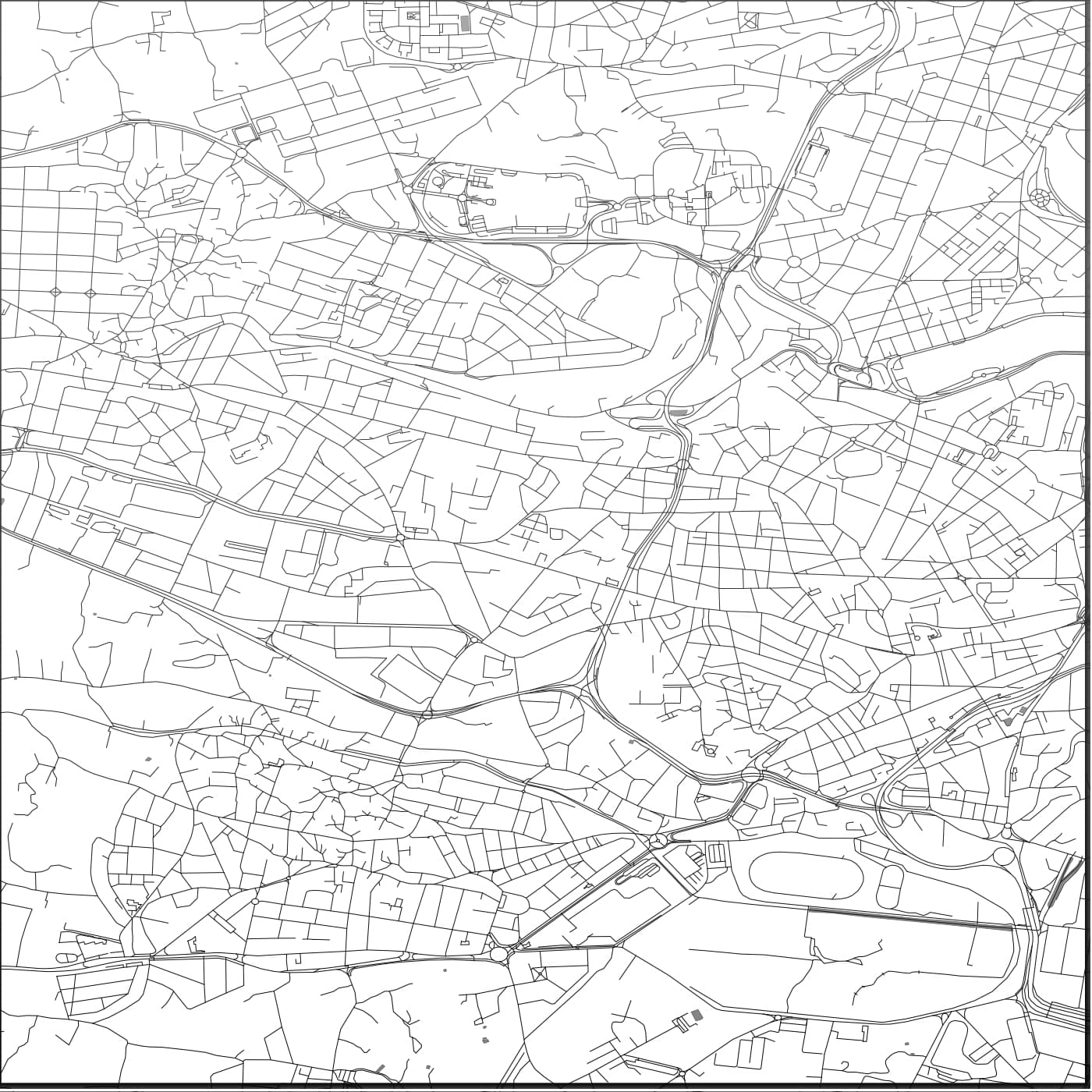 ROAD MAP OF SANTA VENERA, MALTA BY MAPBAKES