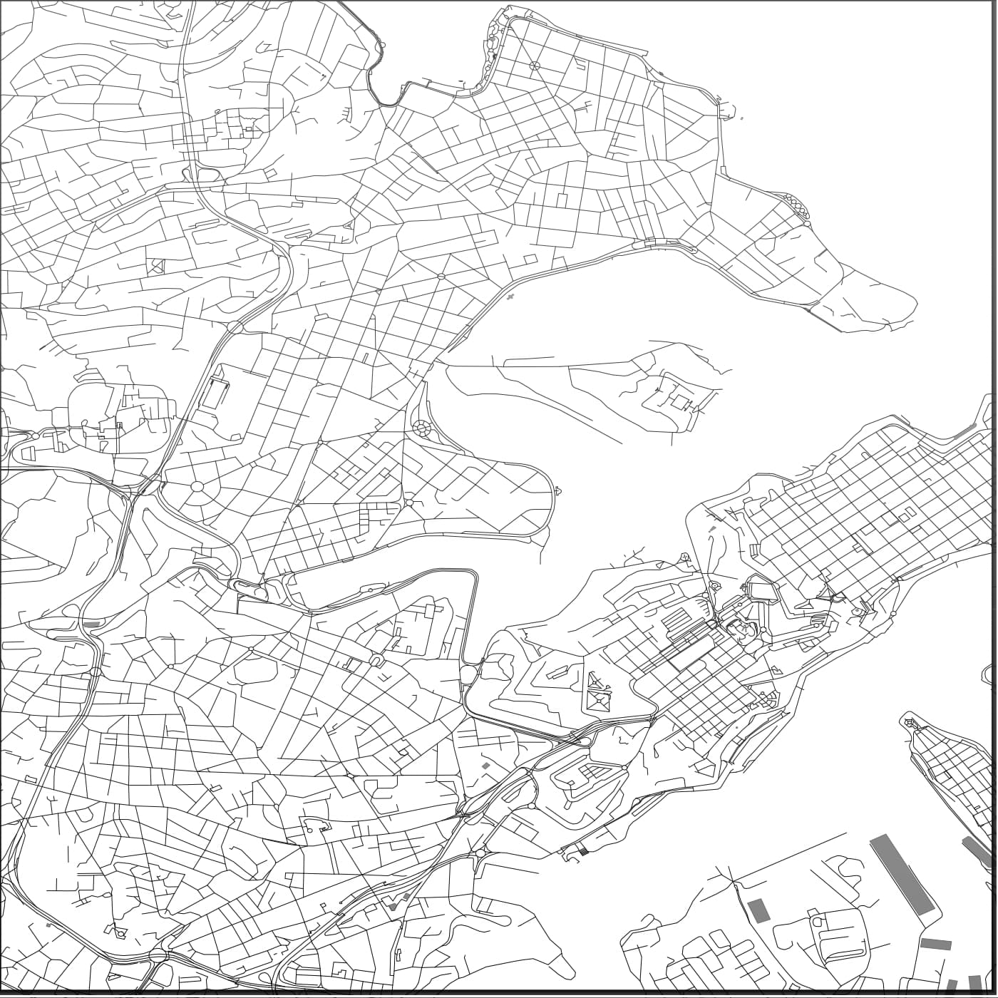 ROAD MAP OF TAXBIEX, MALTA BY MAPBAKES