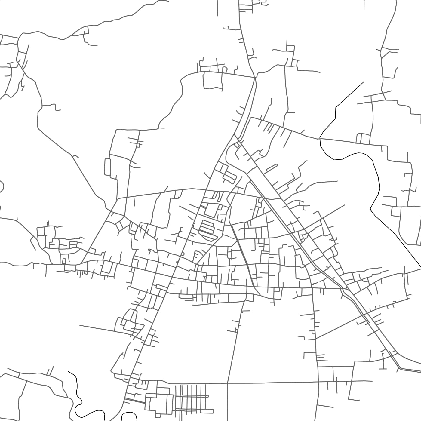 ROAD MAP OF WANGON, INDONESIA BY MAPBAKES