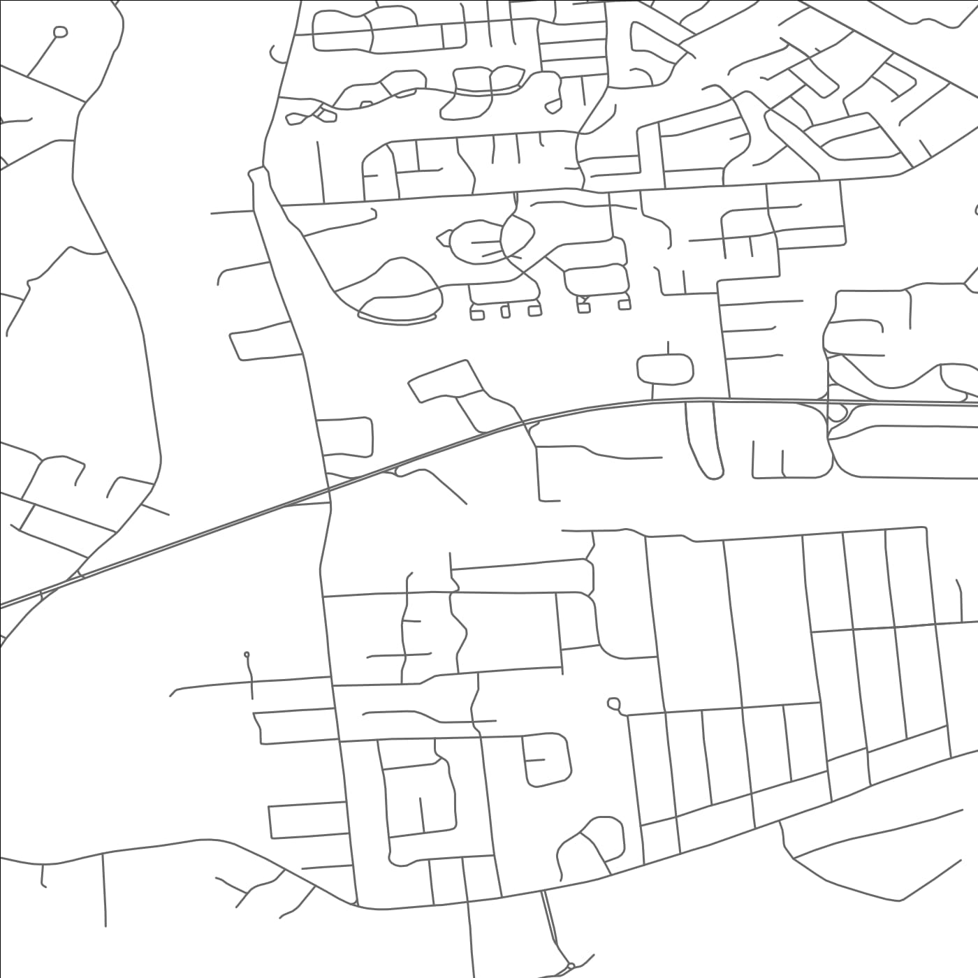 ROAD MAP OF BRADLEY GARDENS, NEW JERSEY BY MAPBAKES
