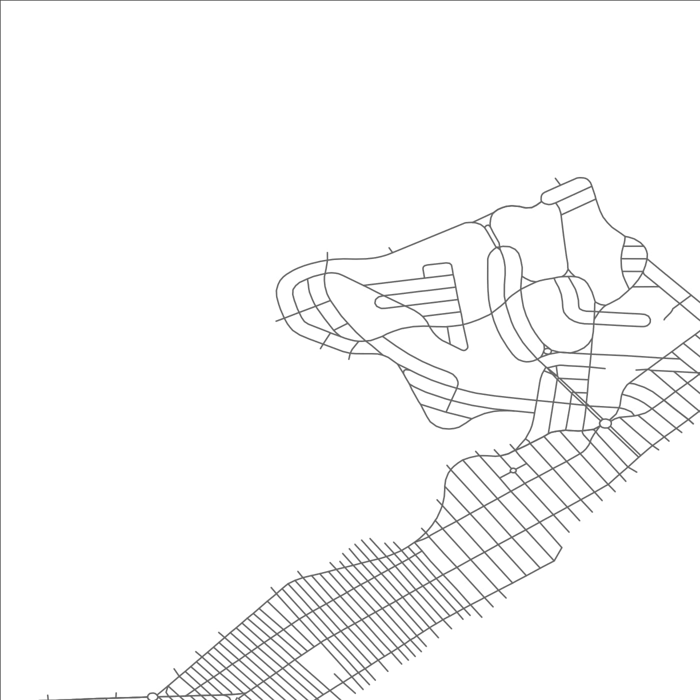 ROAD MAP OF BRIGANTINE, NEW JERSEY BY MAPBAKES