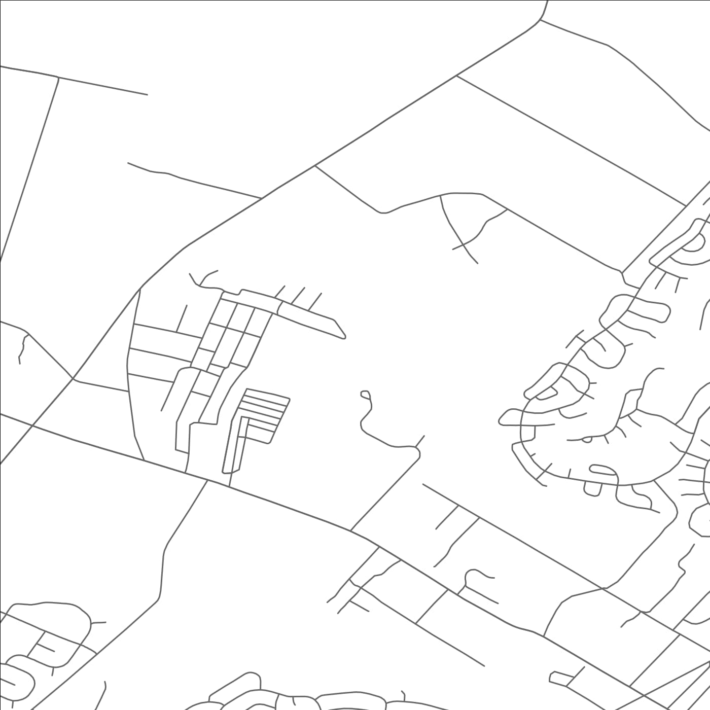 ROAD MAP OF CEDAR GLEN WEST, NEW JERSEY BY MAPBAKES
